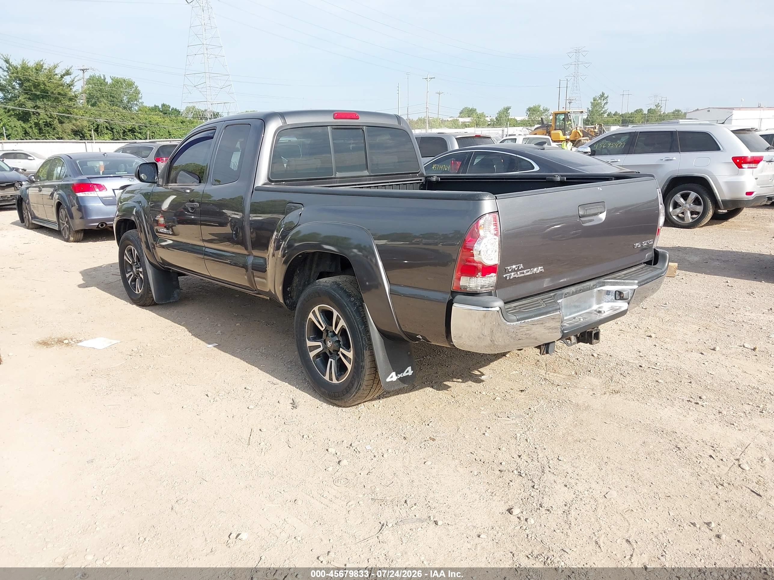 2013 Toyota Tacoma Base V6 Gray vin: 5TFUU4EN1DX081668