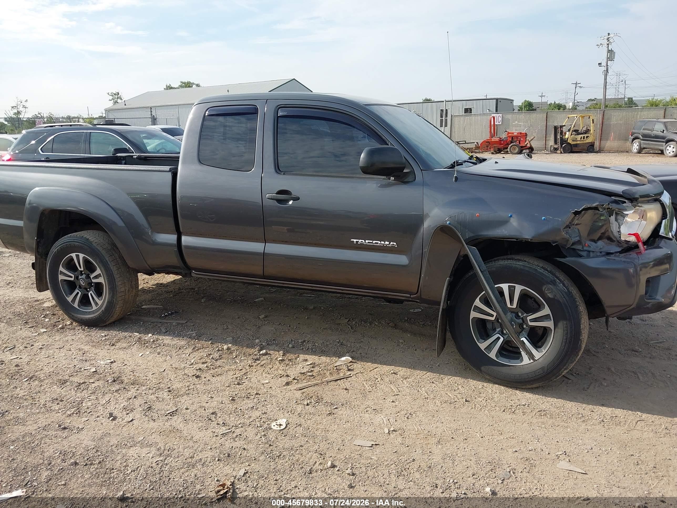 2013 Toyota Tacoma Base V6 Gray vin: 5TFUU4EN1DX081668