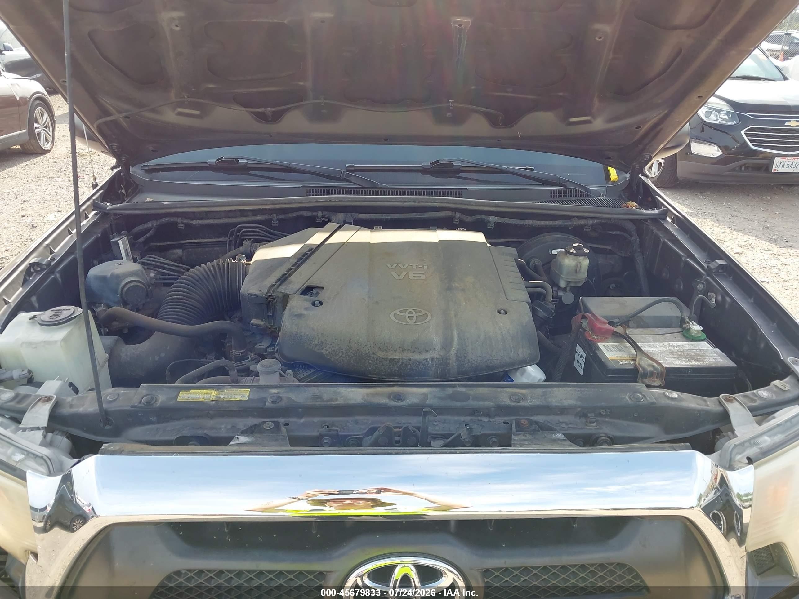 2013 Toyota Tacoma Base V6 Gray vin: 5TFUU4EN1DX081668