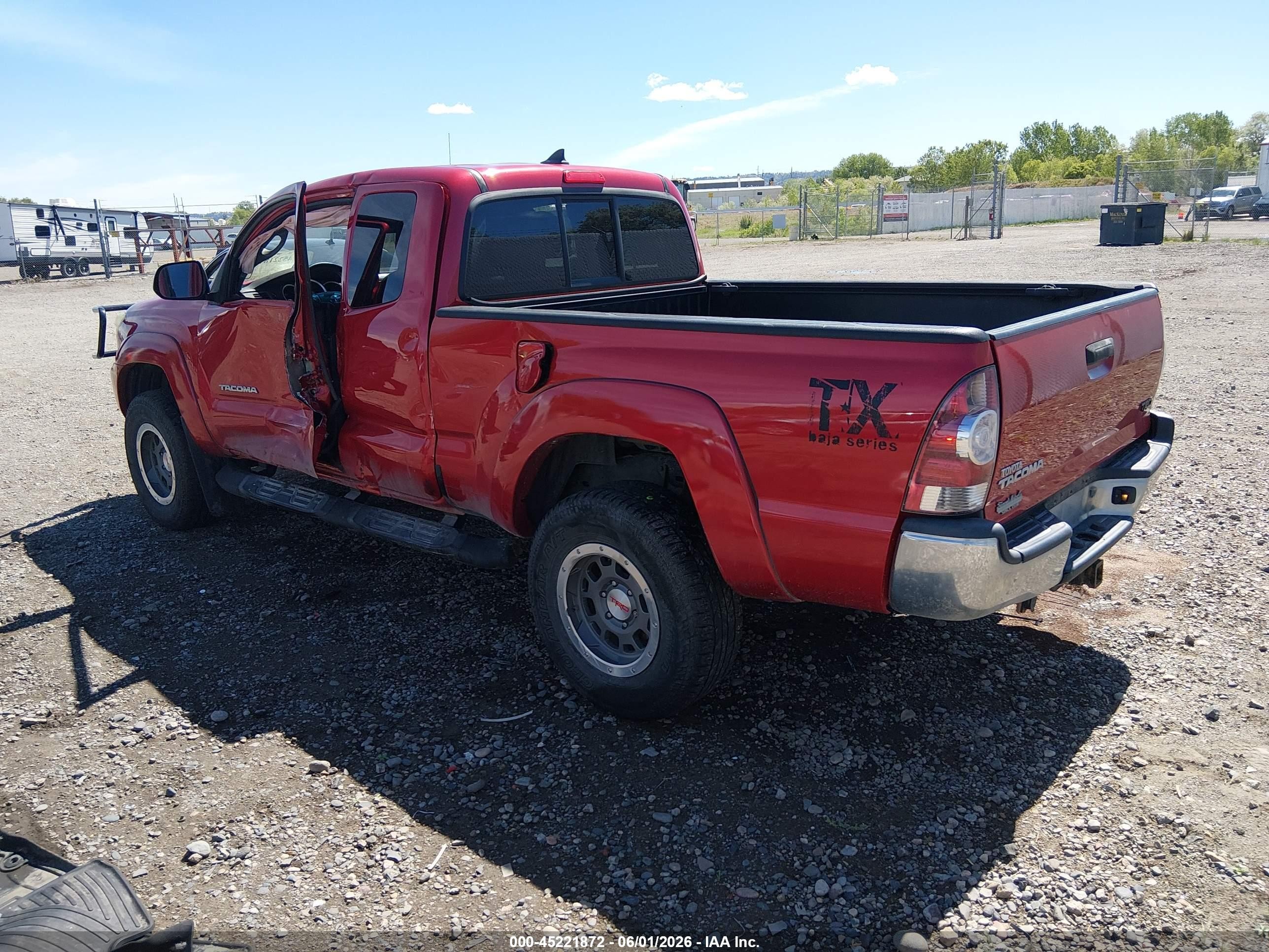 2014 Toyota Tacoma Base V6 Red vin: 5TFUU4EN1EX105775