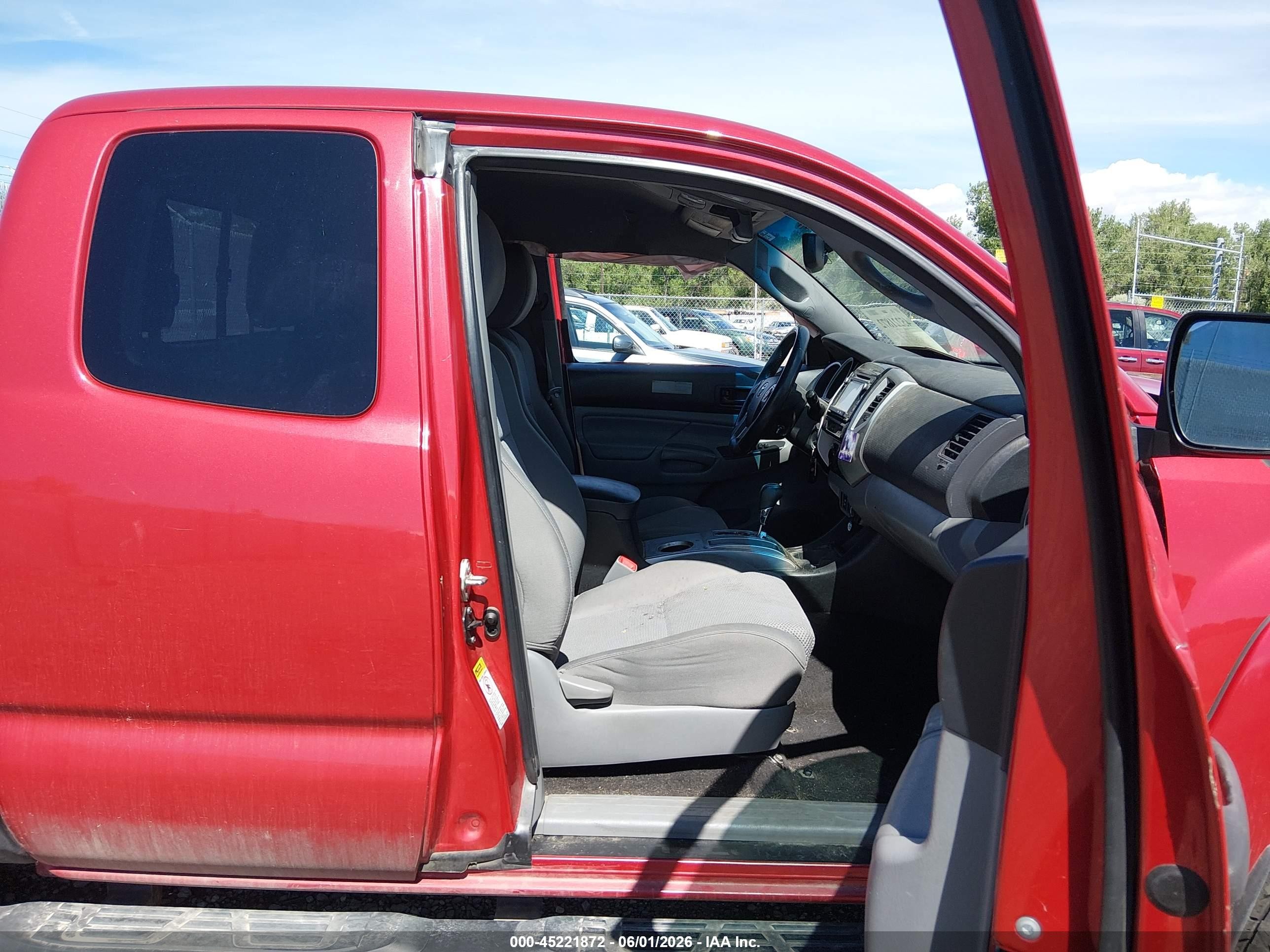2014 Toyota Tacoma Base V6 Red vin: 5TFUU4EN1EX105775