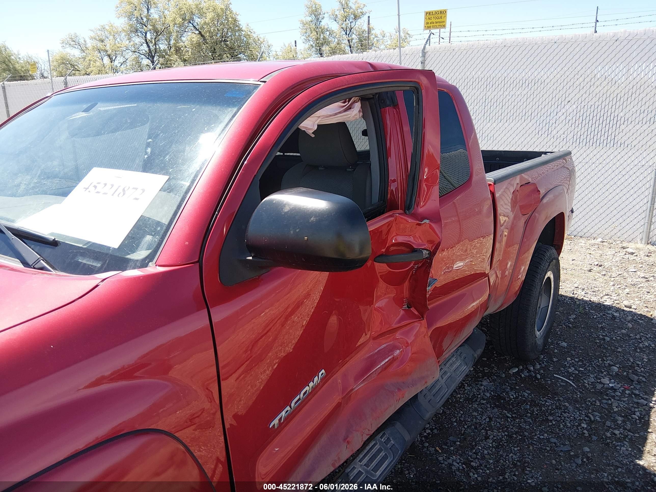2014 Toyota Tacoma Base V6 Red vin: 5TFUU4EN1EX105775