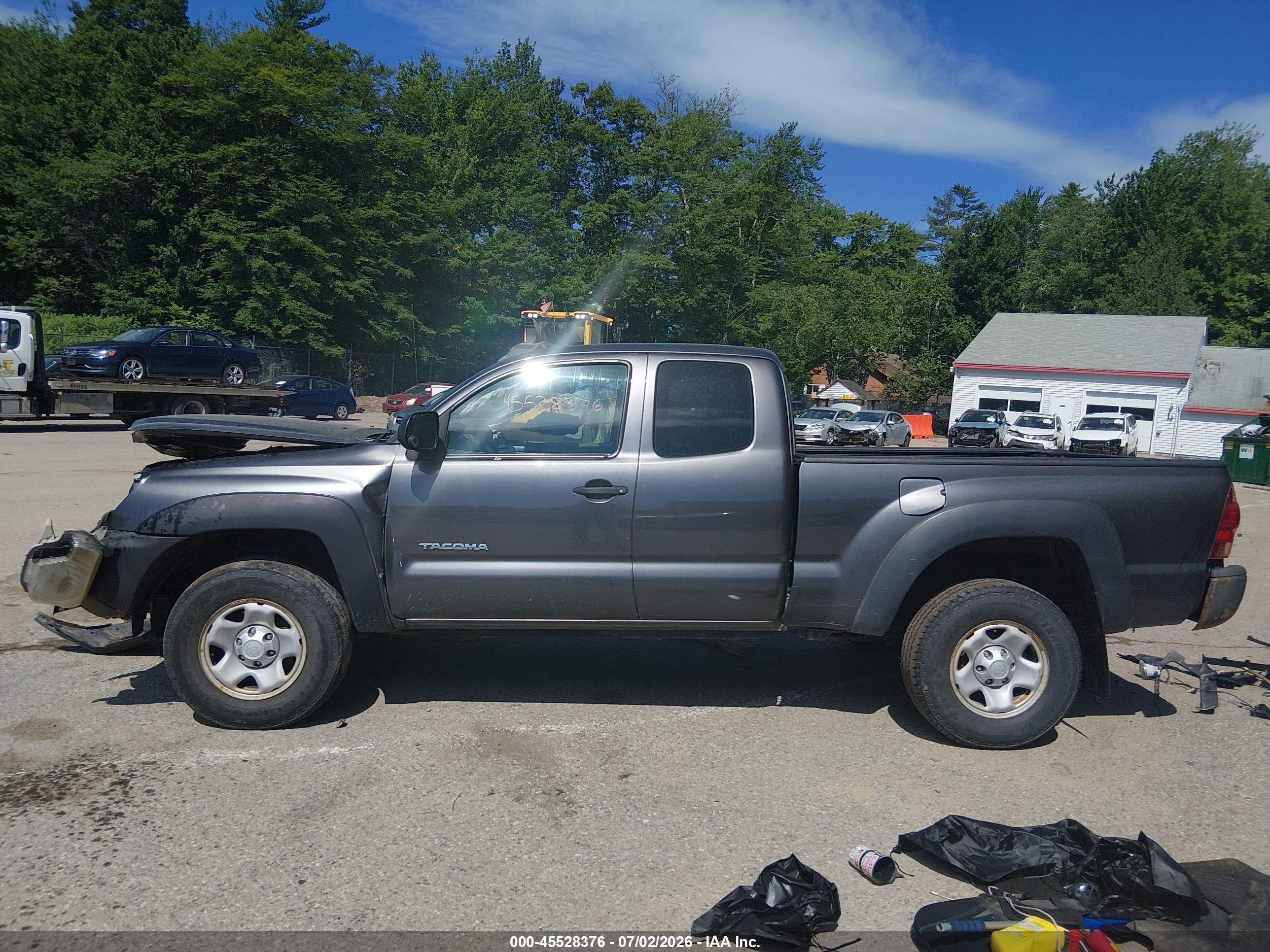 2015 Toyota Tacoma Base V6 Gray vin: 5TFUU4EN1FX113201