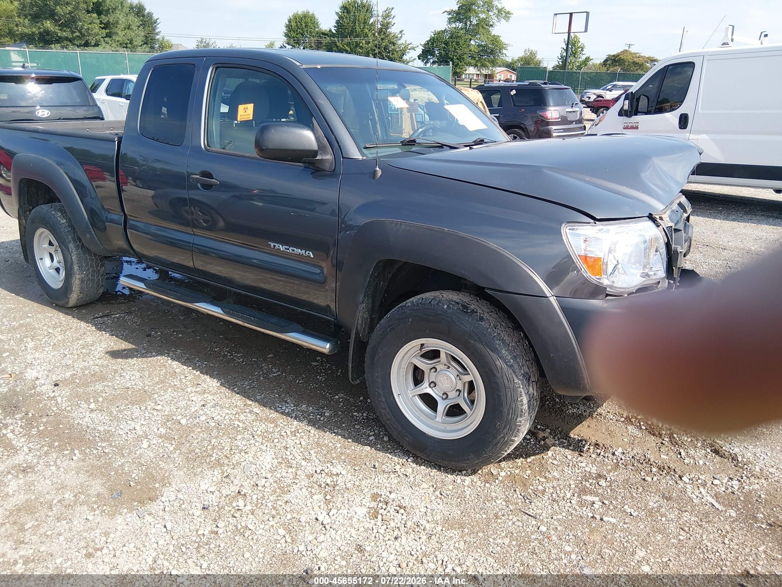 2011 Toyota Tacoma Base V6 Gray vin: 5TFUU4EN2BX003512