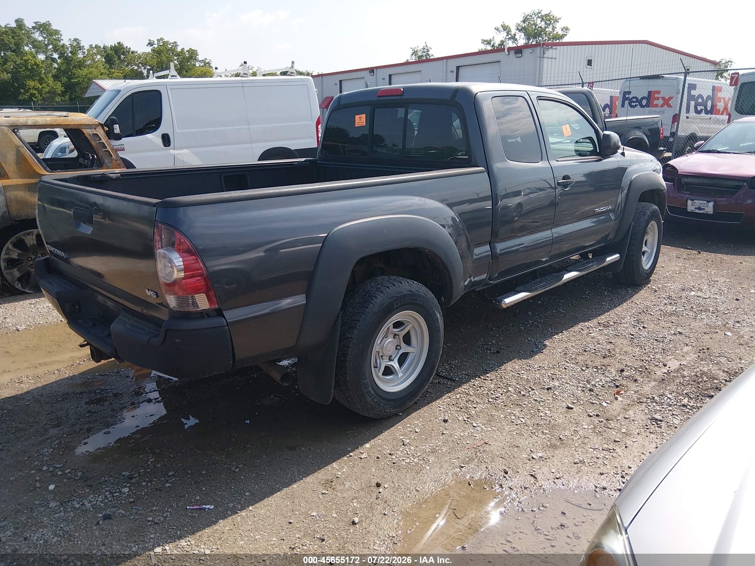 2011 Toyota Tacoma Base V6 Gray vin: 5TFUU4EN2BX003512