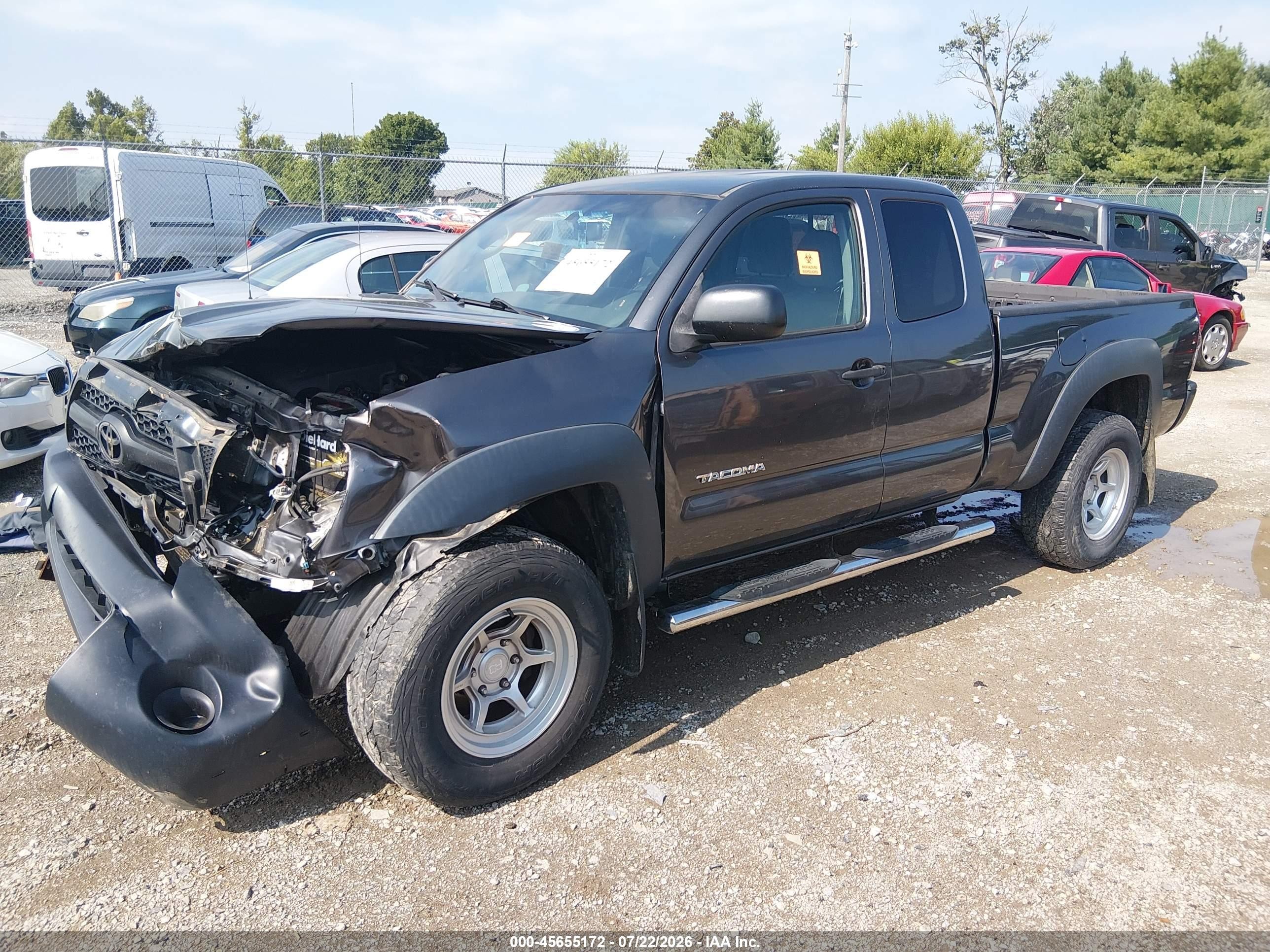 2011 Toyota Tacoma Base V6 Gray vin: 5TFUU4EN2BX003512