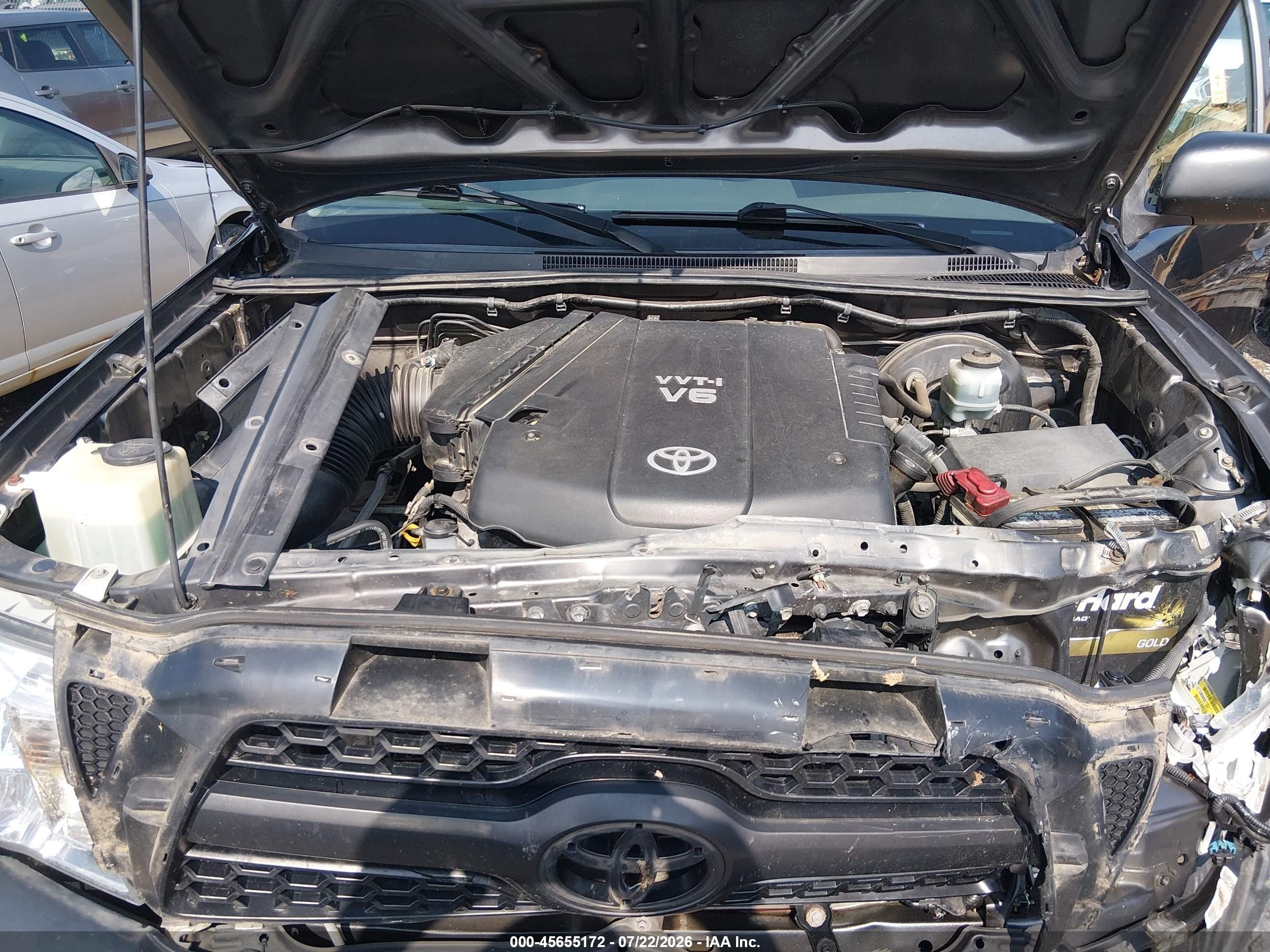 2011 Toyota Tacoma Base V6 Gray vin: 5TFUU4EN2BX003512