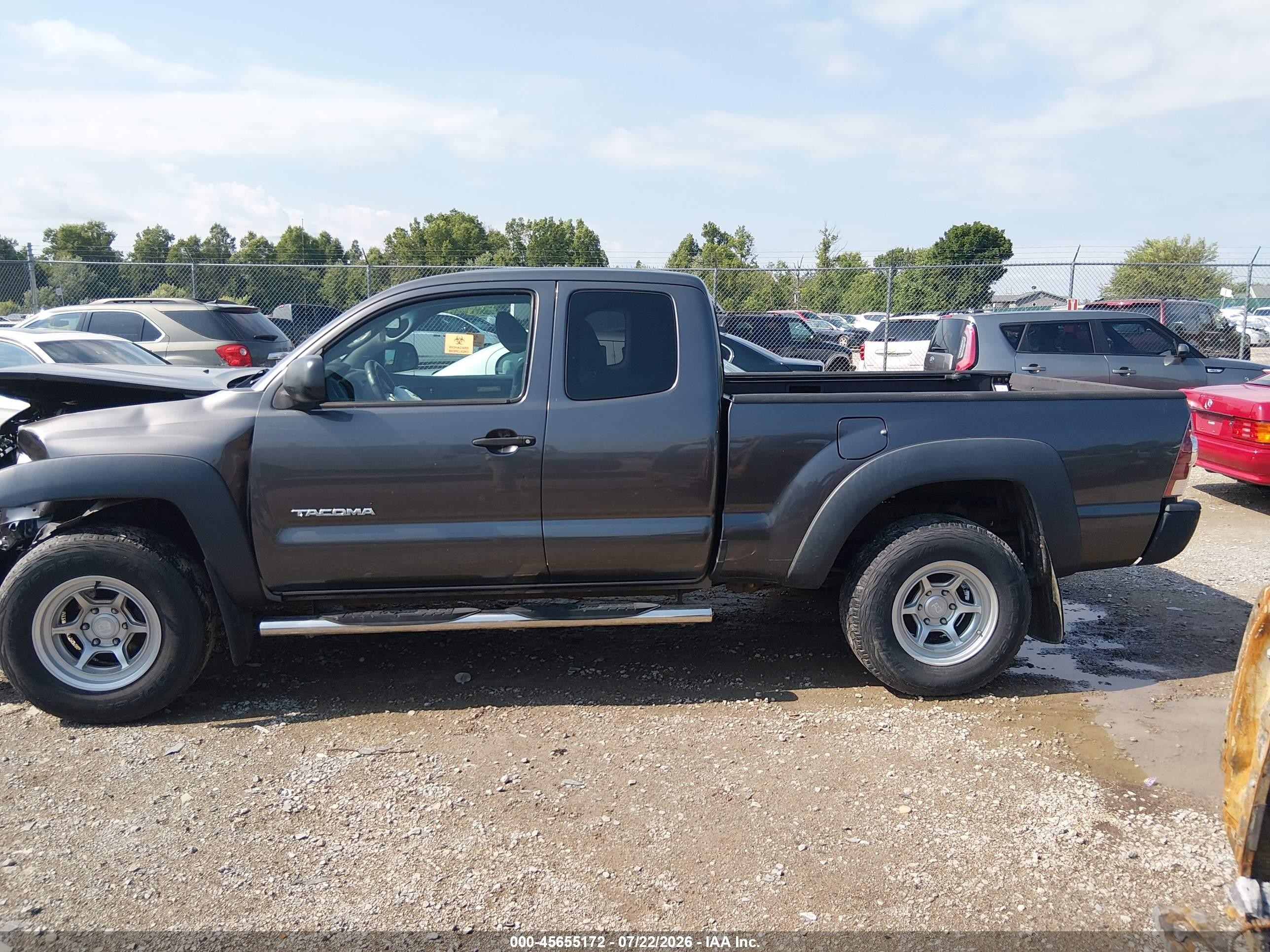 2011 Toyota Tacoma Base V6 Gray vin: 5TFUU4EN2BX003512