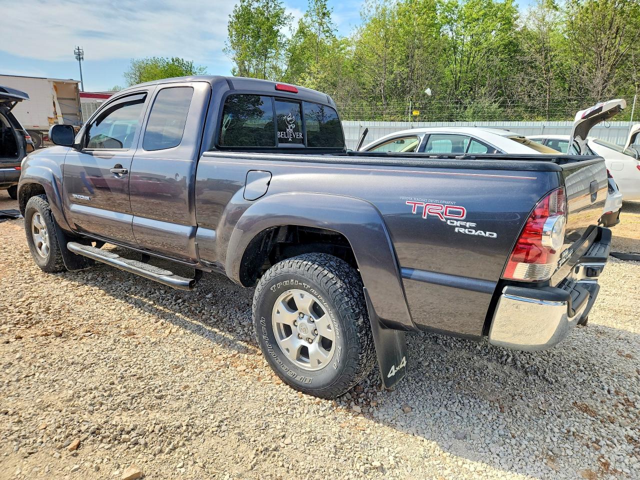 2011 Toyota Tacoma Access Cab Gray vin: 5TFUU4EN2BX021380
