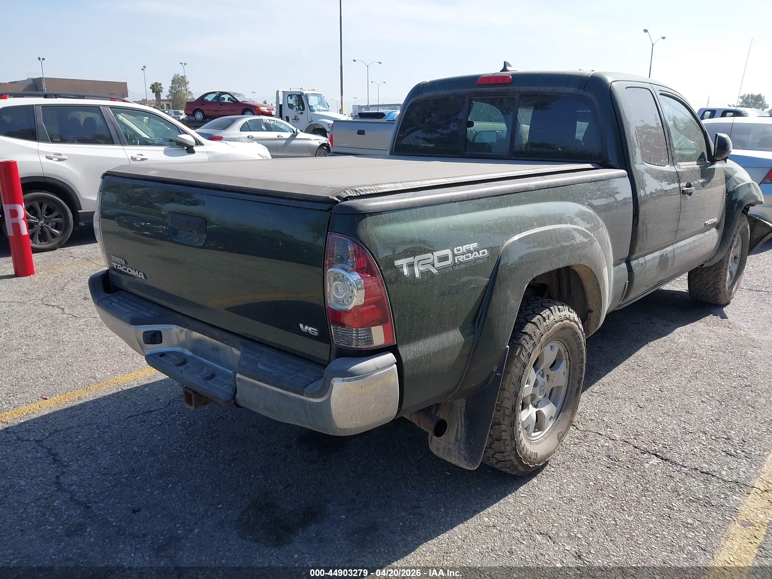 2012 Toyota Tacoma Base V6 Green vin: 5TFUU4EN2CX039279