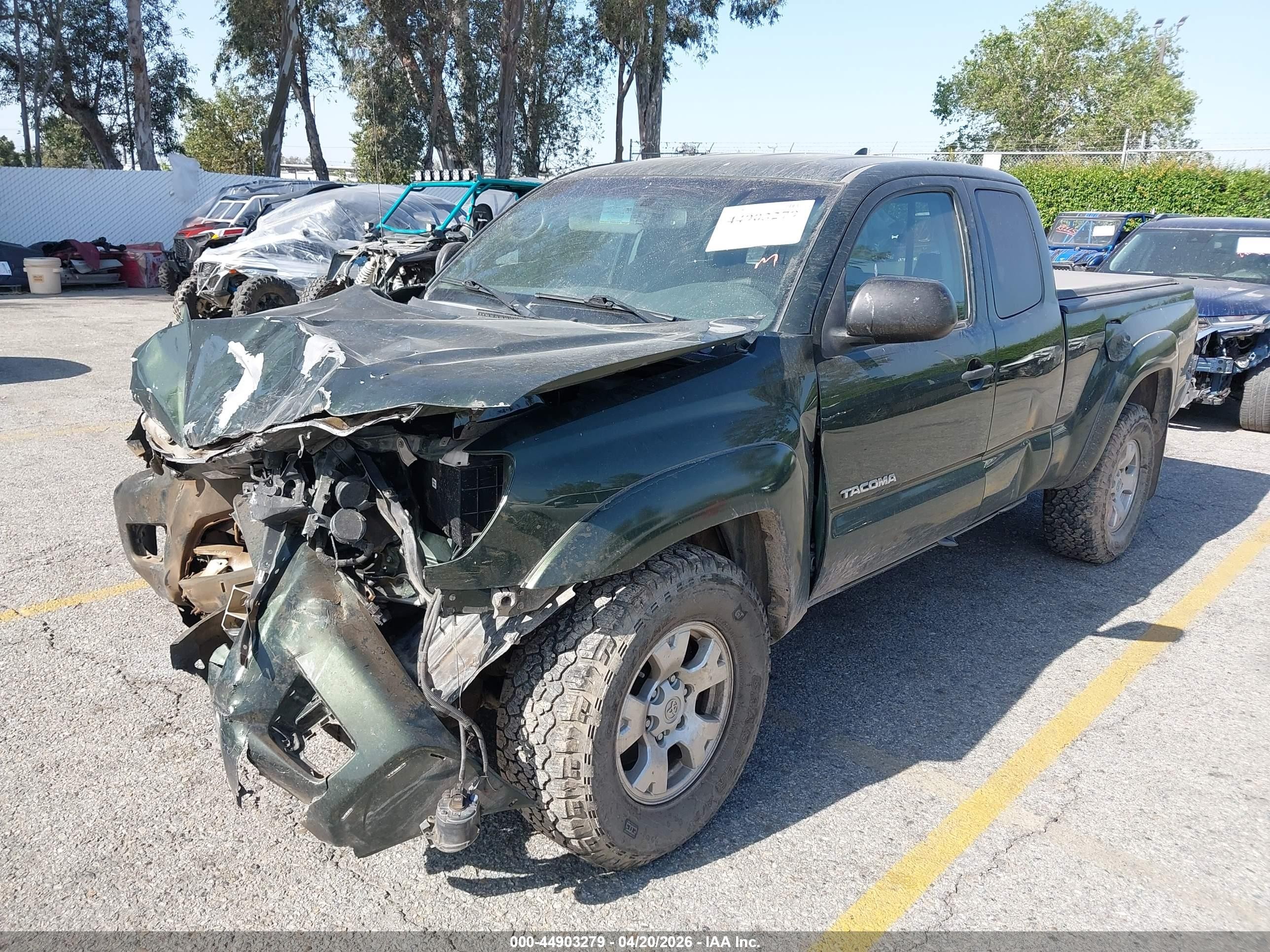 2012 Toyota Tacoma Base V6 Green vin: 5TFUU4EN2CX039279