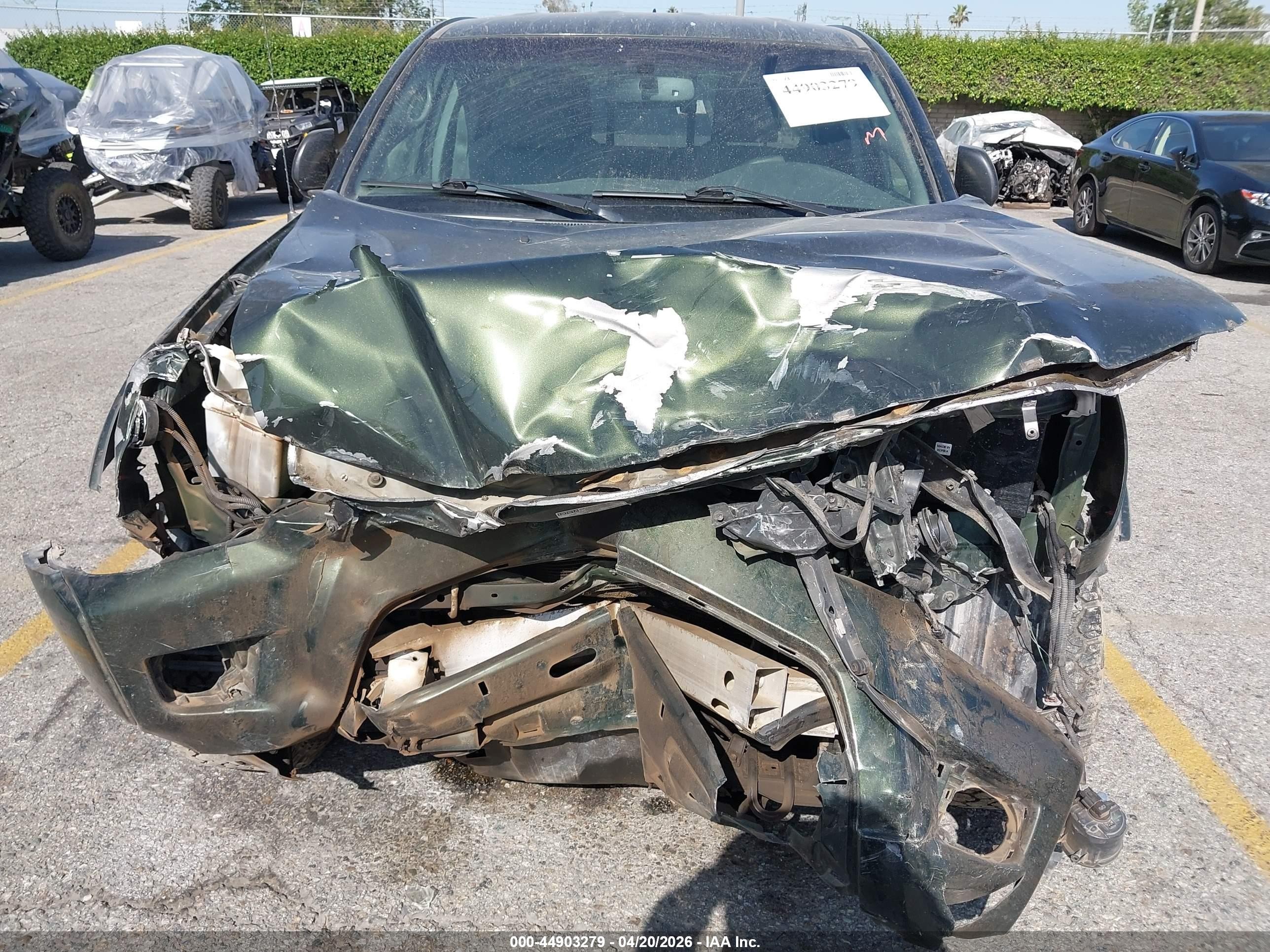 2012 Toyota Tacoma Base V6 Green vin: 5TFUU4EN2CX039279