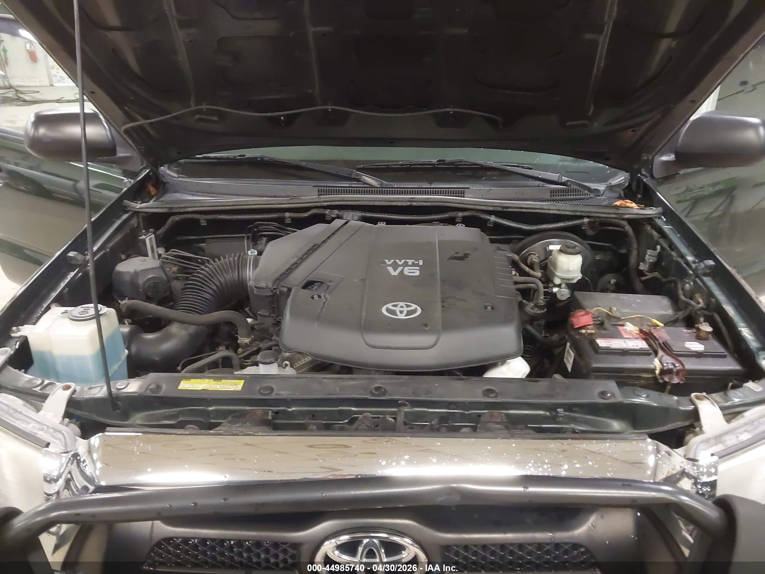 2013 Toyota Tacoma Base V6 Green vin: 5TFUU4EN2DX057895