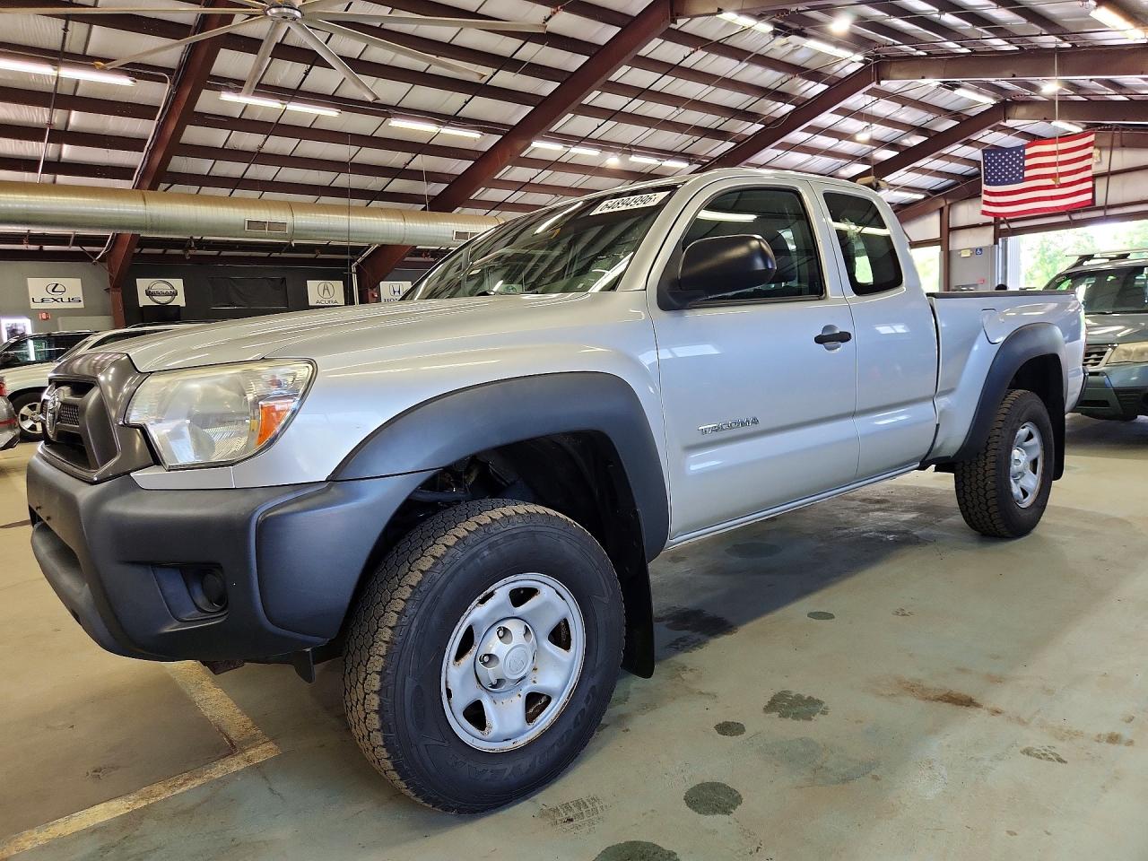 2013 Toyota Tacoma V6 Silver vin: 5TFUU4EN2DX082408