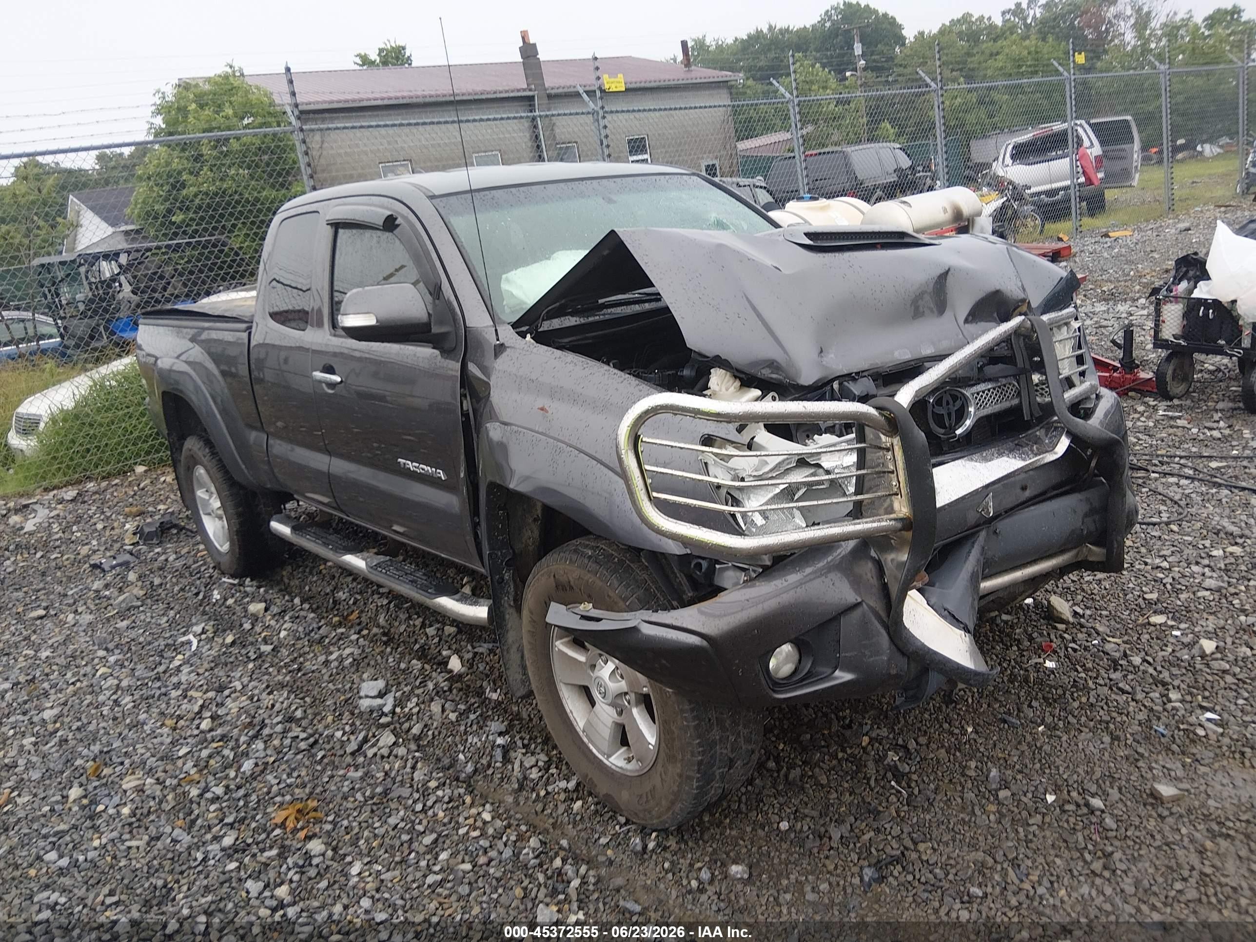 2014 Toyota Tacoma Base V6 Серый vin: 5TFUU4EN2EX085696