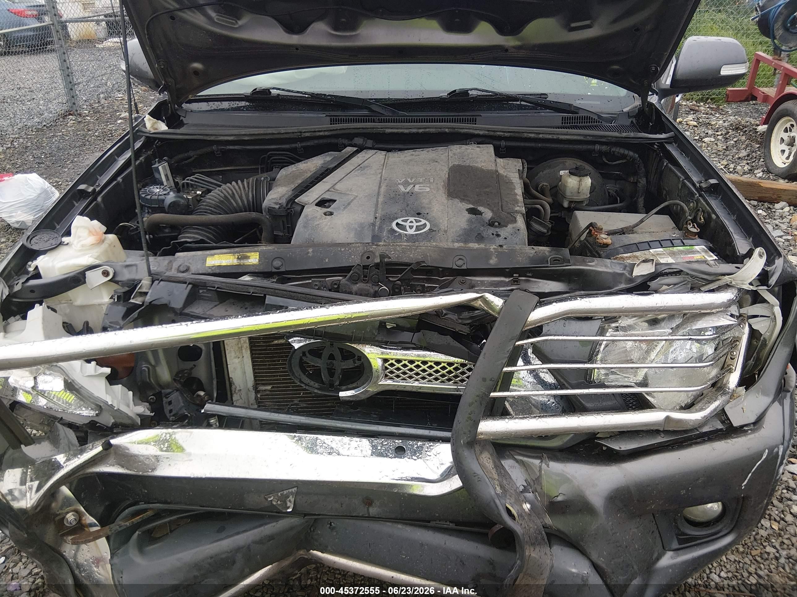 2014 Toyota Tacoma Base V6 Серый vin: 5TFUU4EN2EX085696