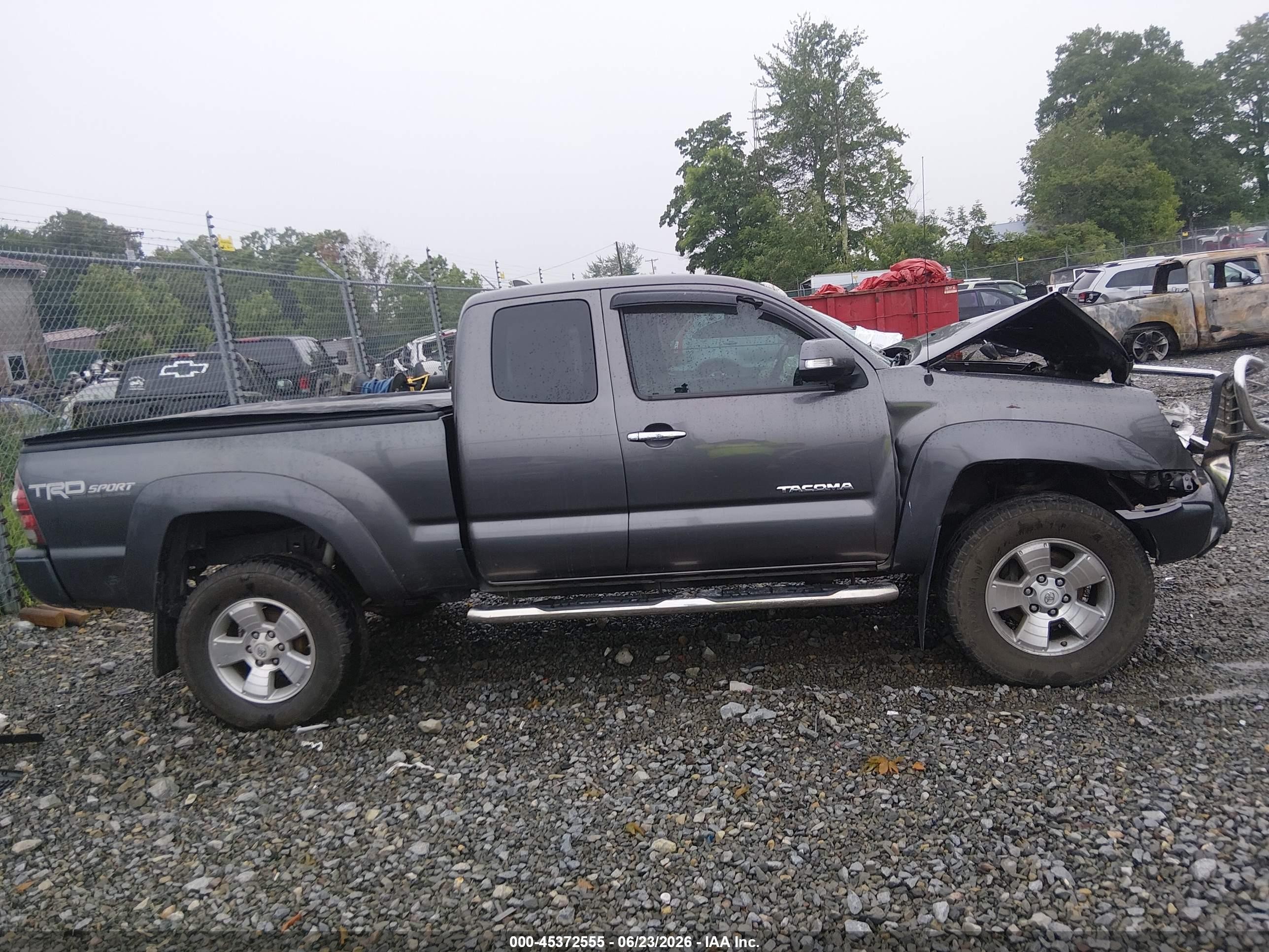 2014 Toyota Tacoma Base V6 Серый vin: 5TFUU4EN2EX085696