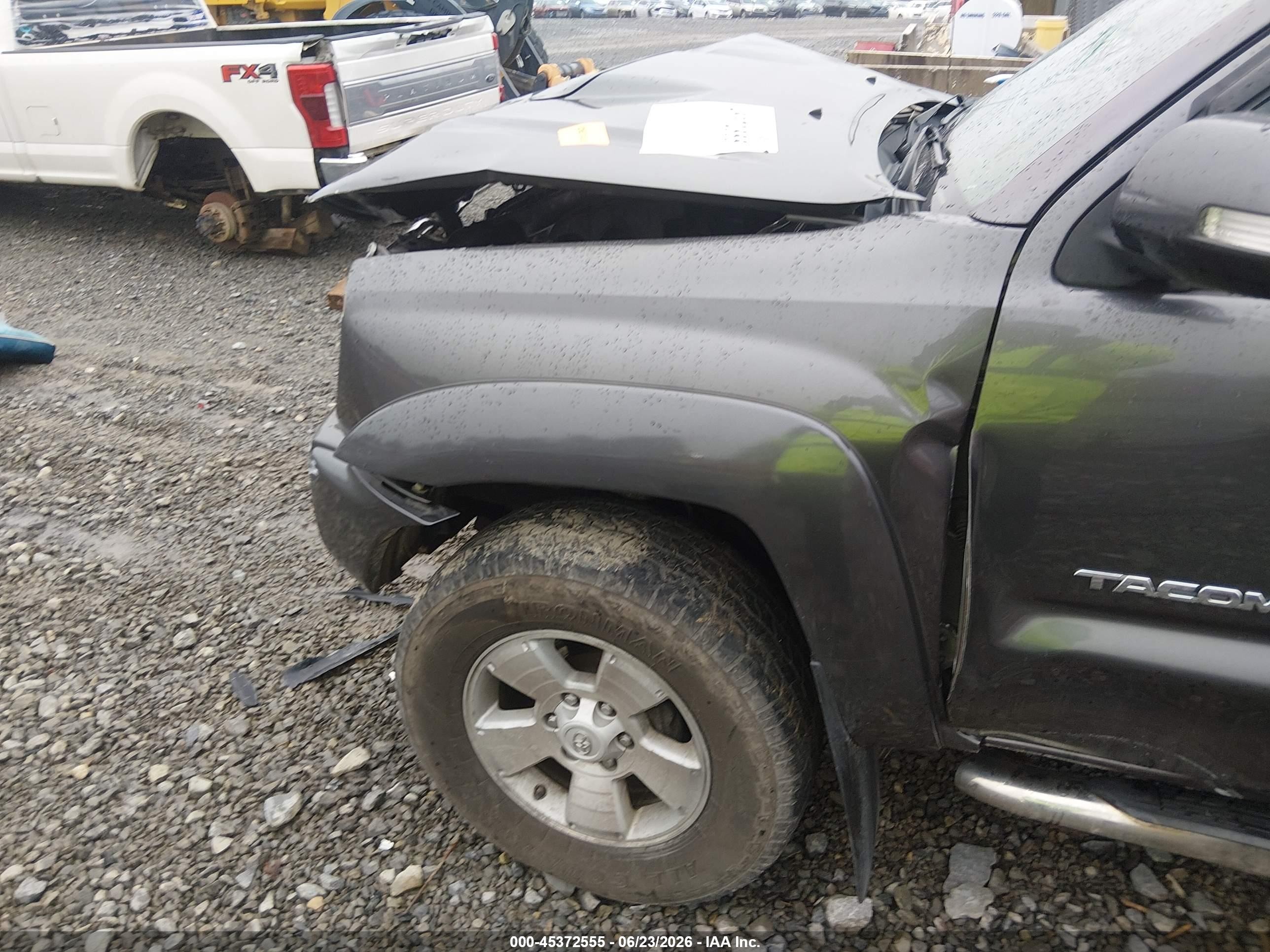 2014 Toyota Tacoma Base V6 Серый vin: 5TFUU4EN2EX085696
