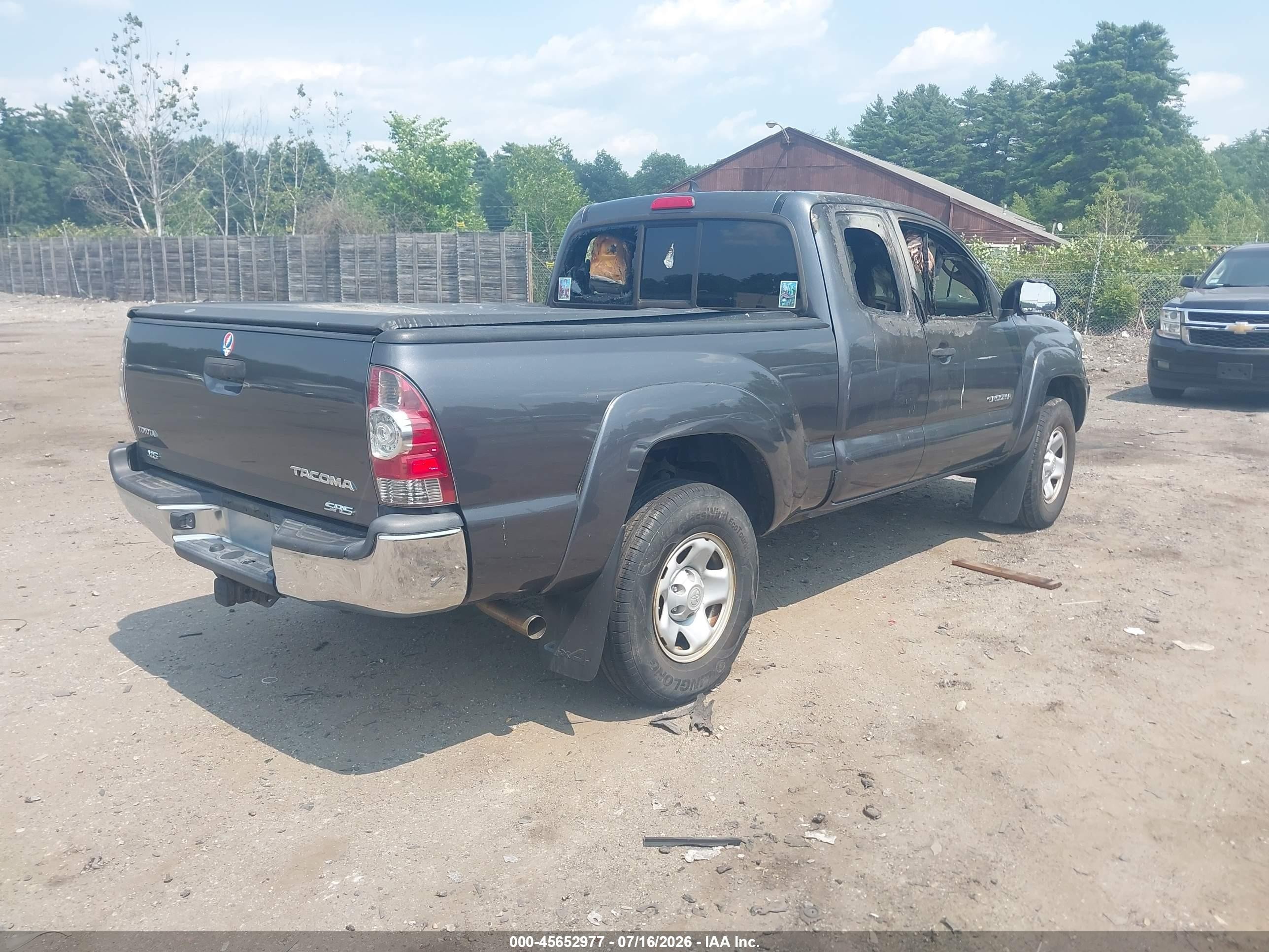 2015 Toyota Tacoma Base V6 Gray vin: 5TFUU4EN2FX120495