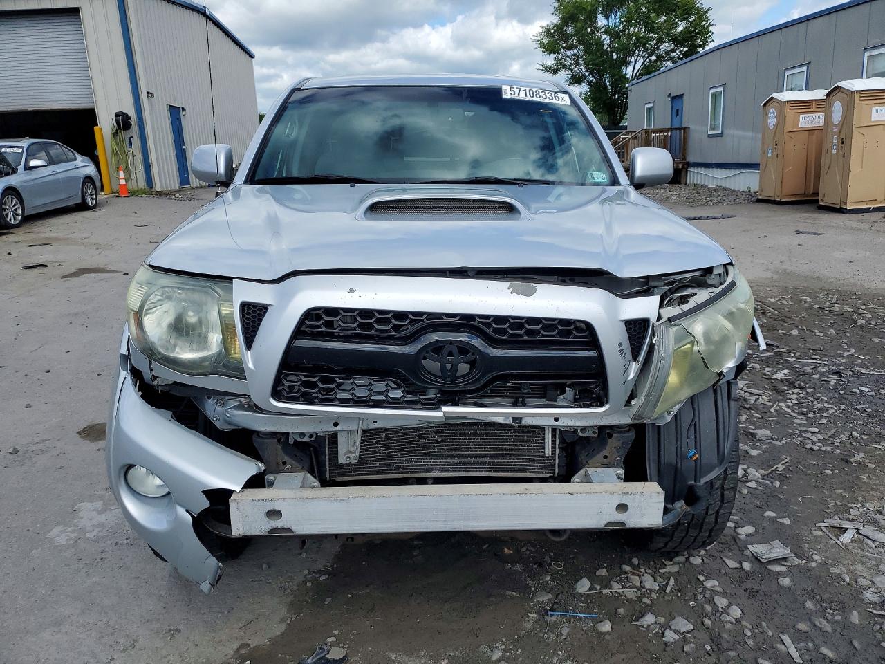 2011 Toyota Tacoma Access Cab Silver vin: 5TFUU4EN3BX014292