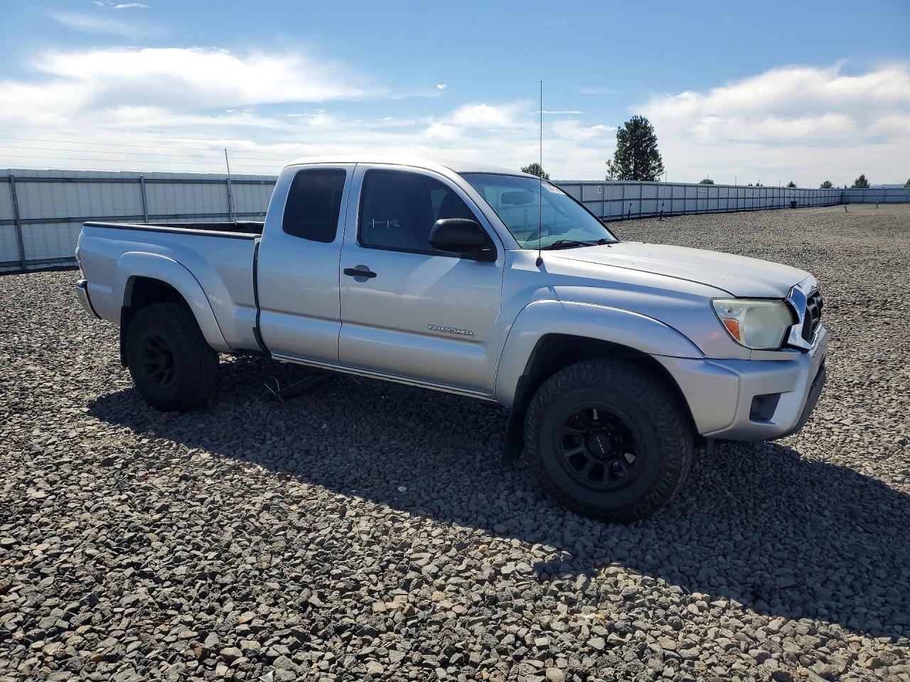 2013 Toyota Tacoma V6 Silver vin: 5TFUU4EN3DX080599