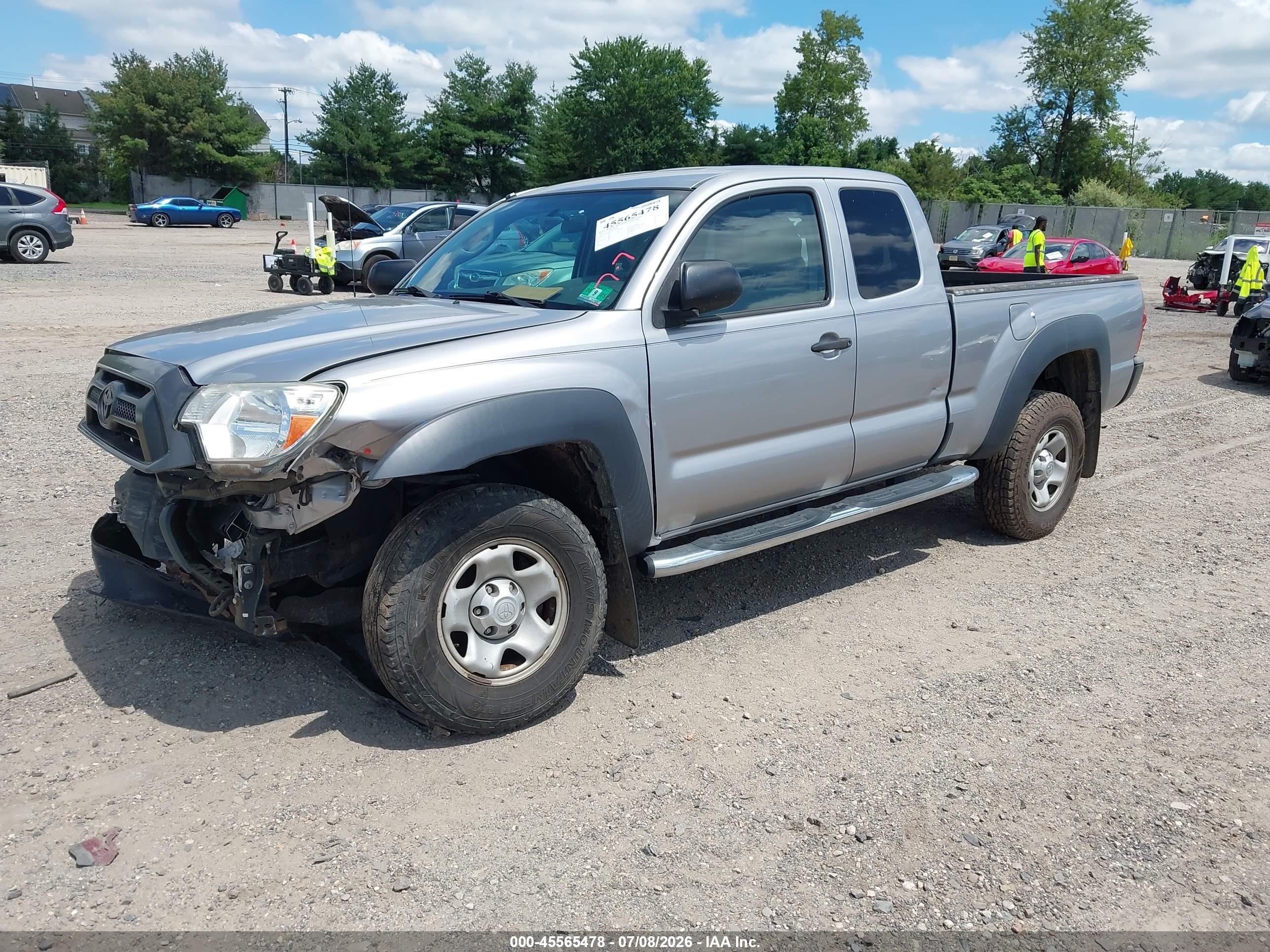 2014 Toyota Tacoma Base V6 Gray vin: 5TFUU4EN3EX109293