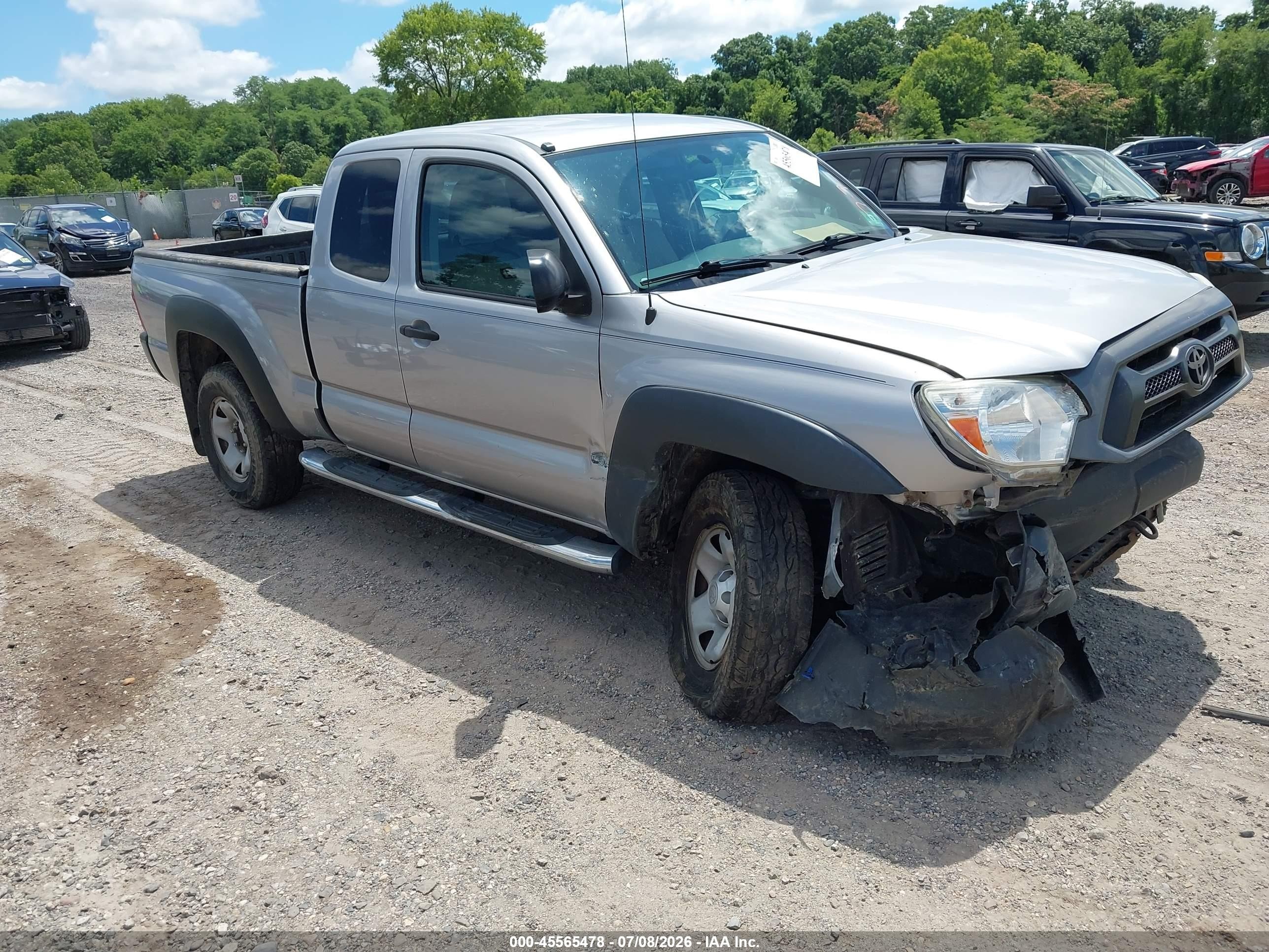 2014 Toyota Tacoma Base V6 Gray vin: 5TFUU4EN3EX109293