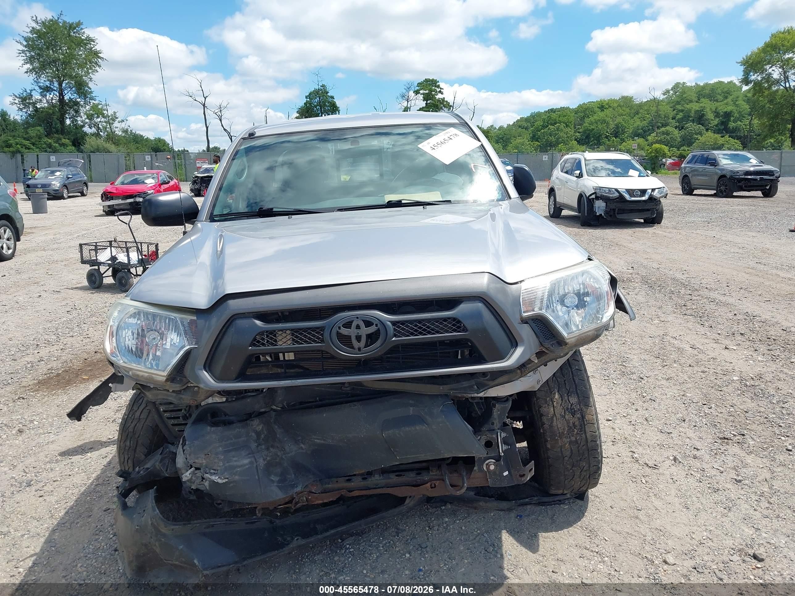2014 Toyota Tacoma Base V6 Gray vin: 5TFUU4EN3EX109293