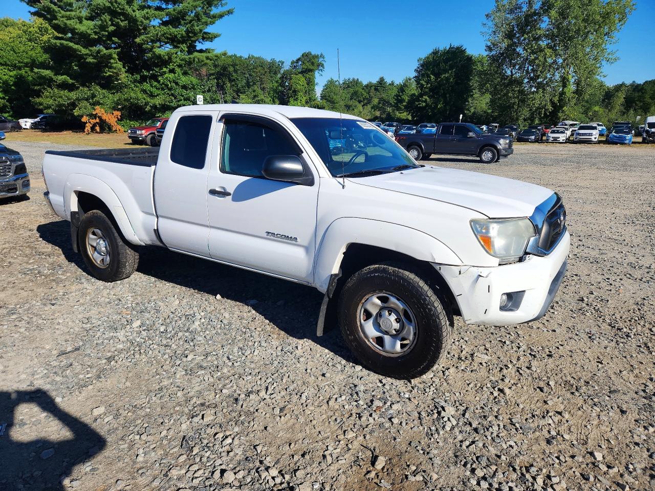 2012 Toyota Tacoma V6 White vin: 5TFUU4EN4CX038571
