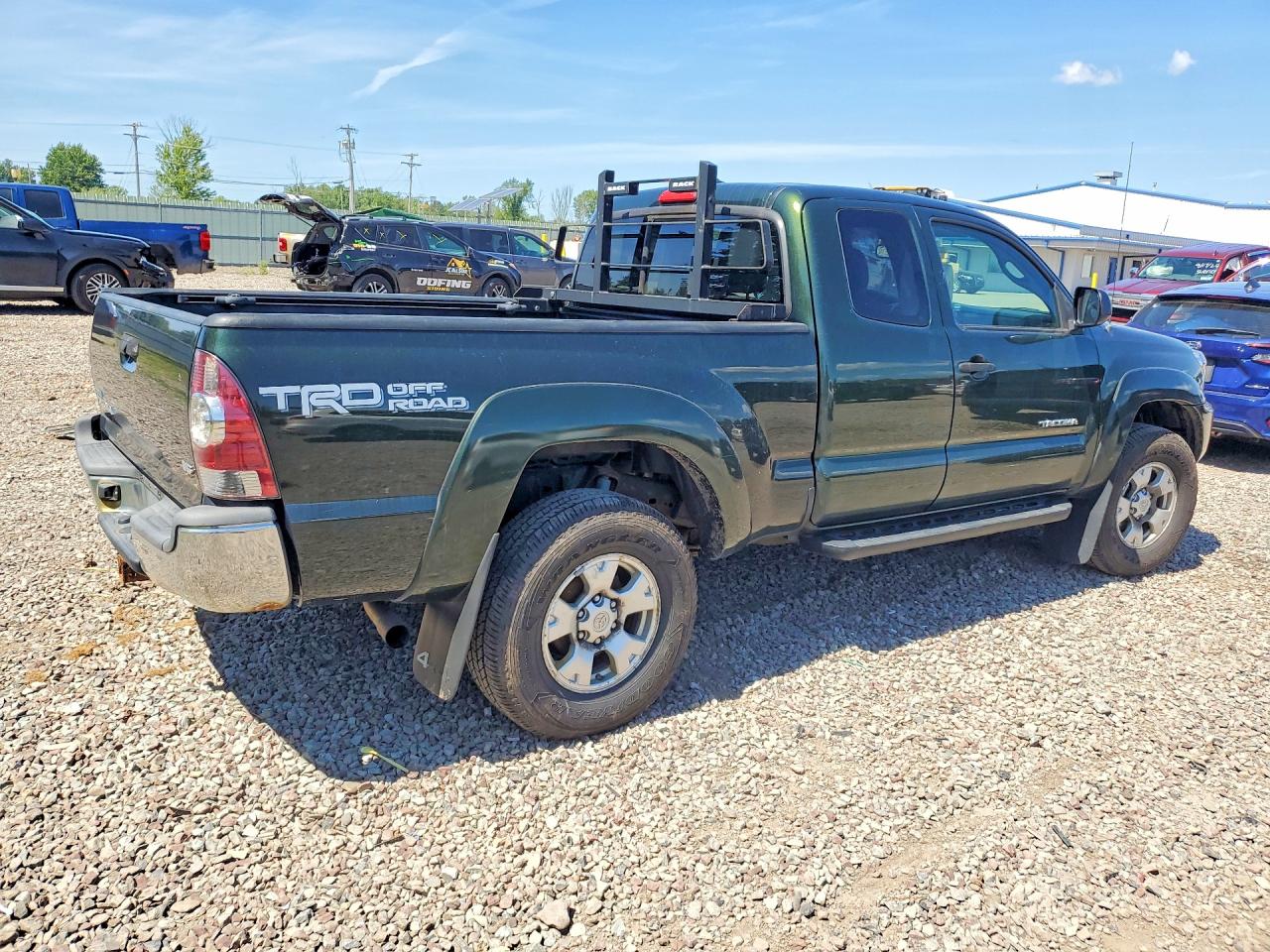2014 Toyota Tacoma V6 Green vin: 5TFUU4EN4EX103891