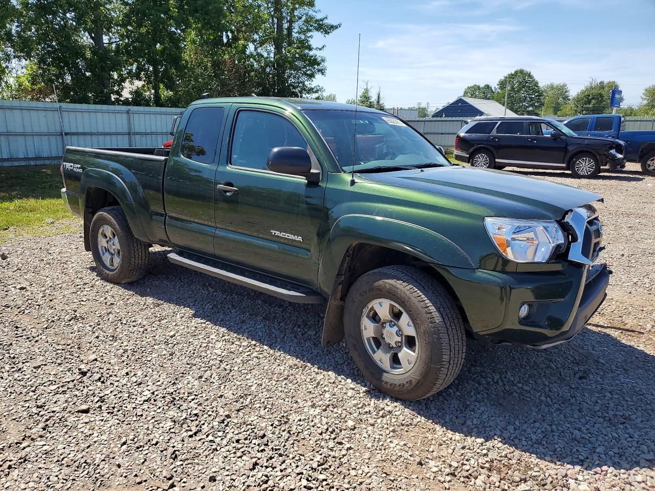 2014 Toyota Tacoma V6 Green vin: 5TFUU4EN4EX103891