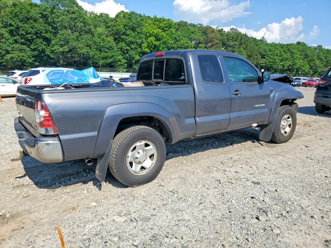 2011 Toyota Tacoma Access Cab Gray vin: 5TFUU4EN5BX018912