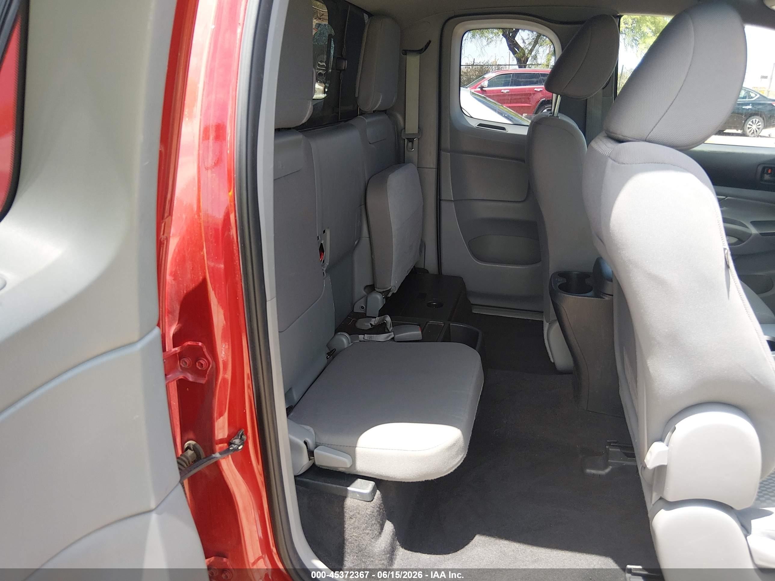 2013 Toyota Tacoma Base V6 Red vin: 5TFUU4EN5DX051606