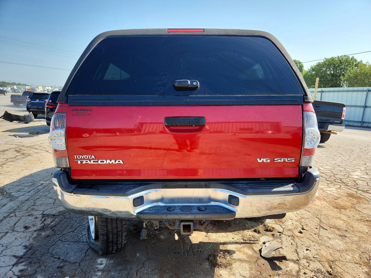 2013 Toyota Tacoma V6 Red vin: 5TFUU4EN5DX056949