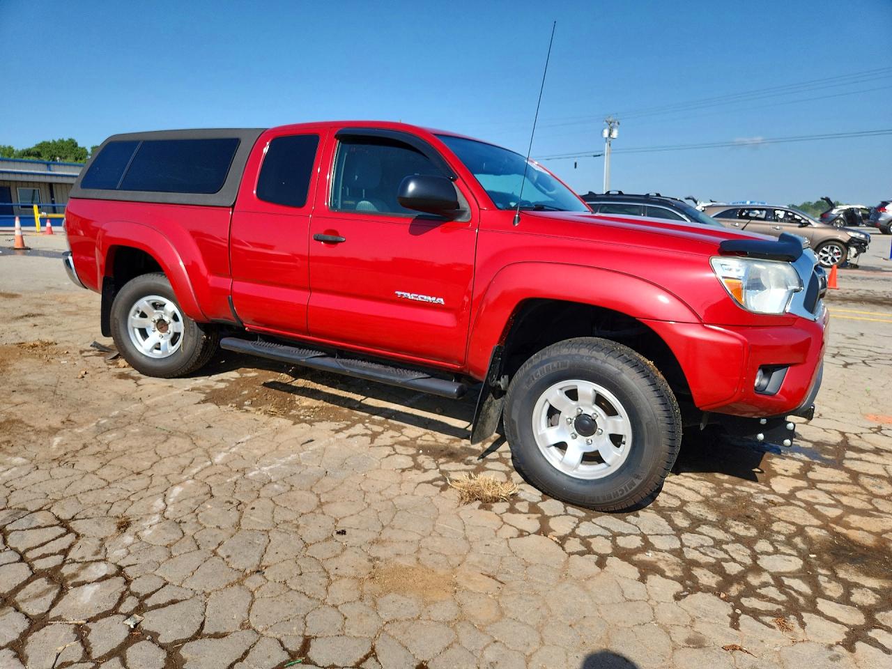 2013 Toyota Tacoma V6 Red vin: 5TFUU4EN5DX056949