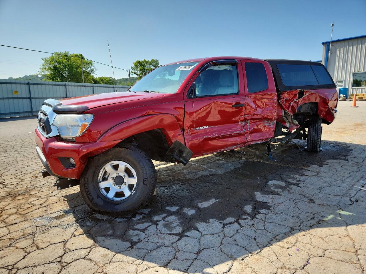 2013 Toyota Tacoma V6 Red vin: 5TFUU4EN5DX056949
