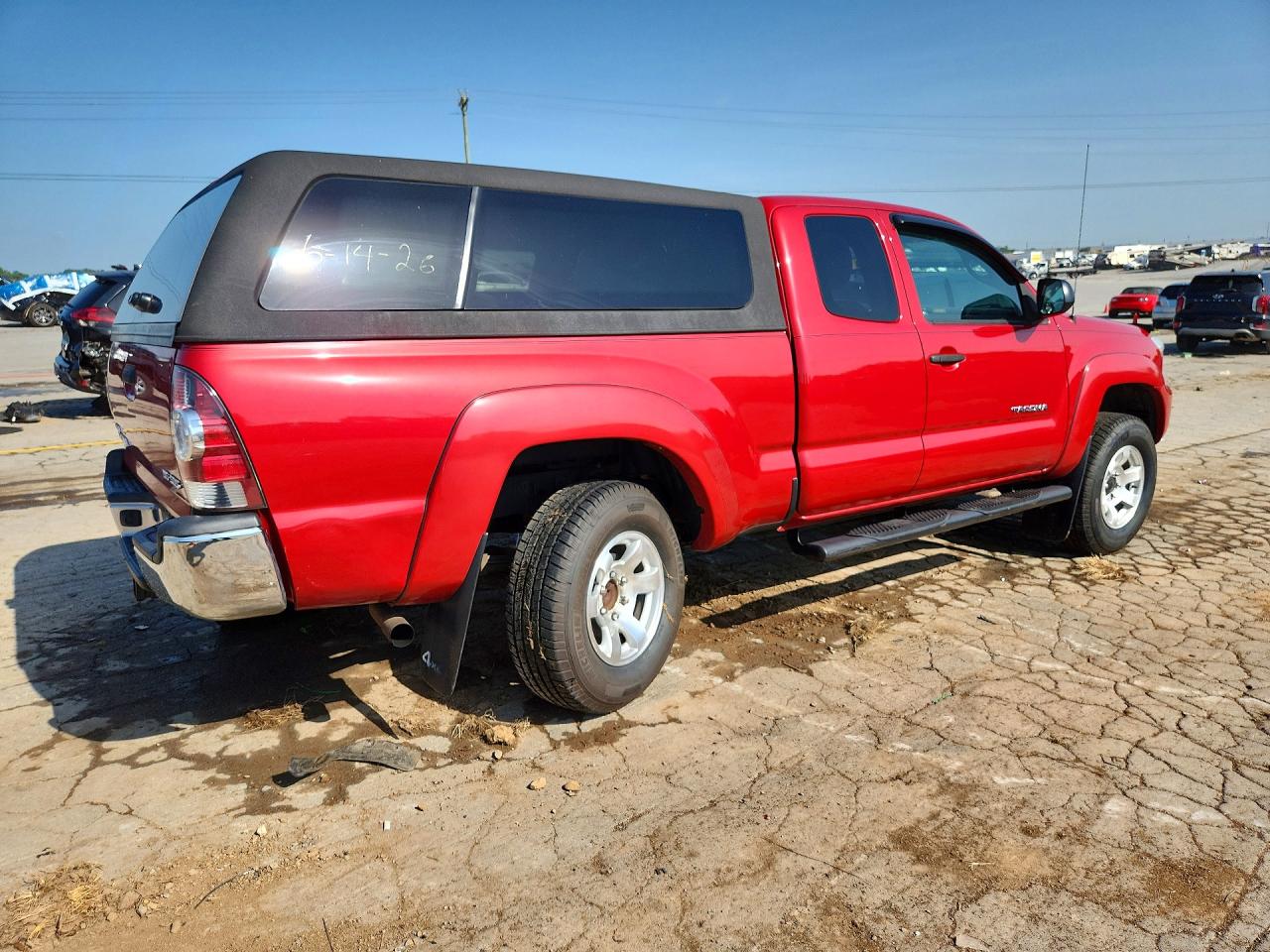 2013 Toyota Tacoma V6 Red vin: 5TFUU4EN5DX056949