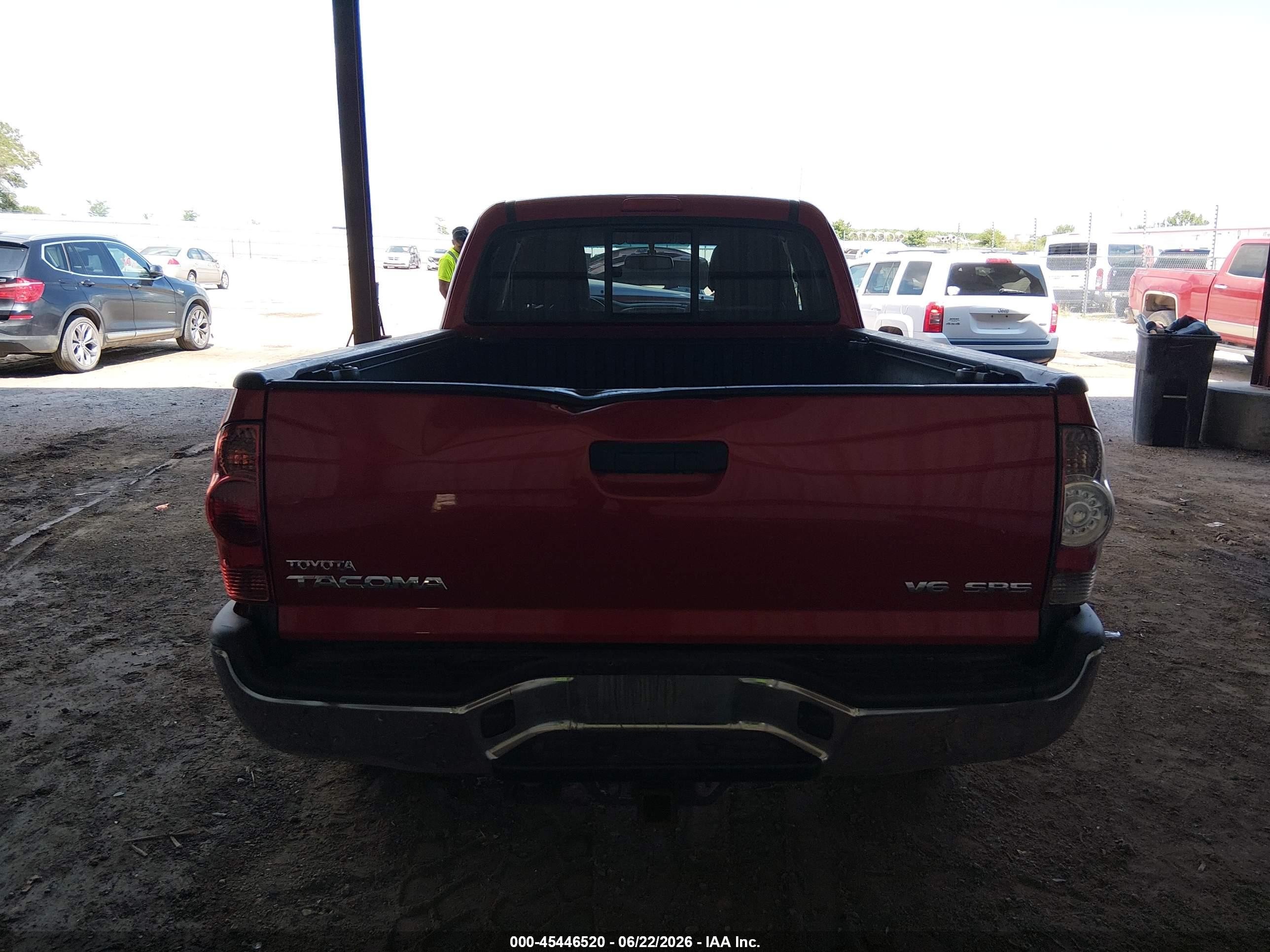 2013 Toyota Tacoma Base V6 Красный vin: 5TFUU4EN5DX075968