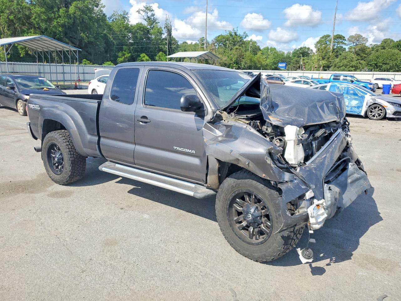 2013 Toyota Tacoma V6 Gray vin: 5TFUU4EN5DX083309