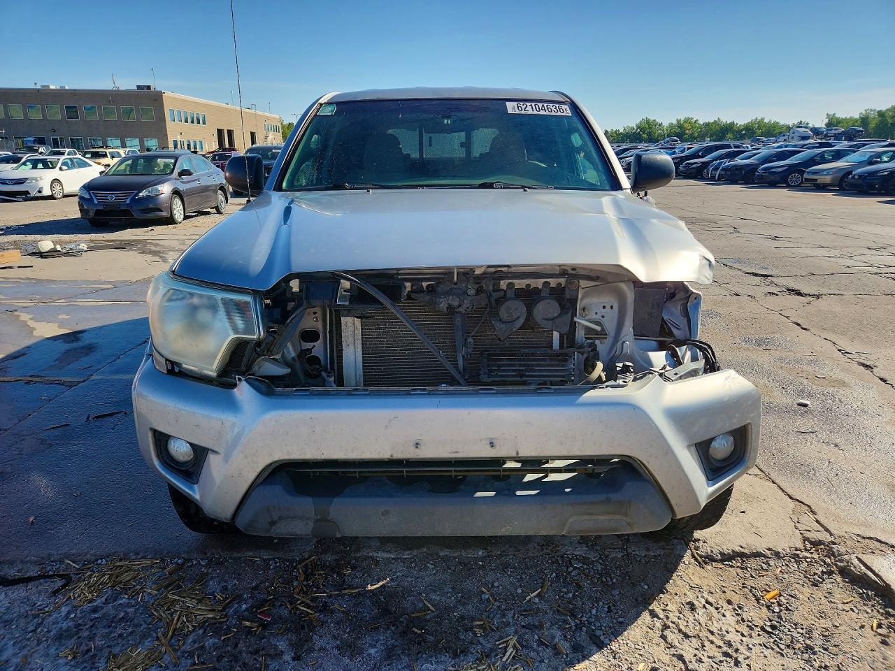 2014 Toyota Tacoma V6 Silver vin: 5TFUU4EN5EX084753