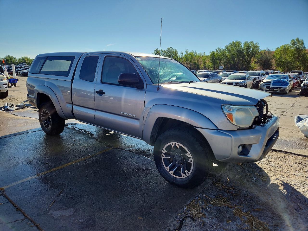 2014 Toyota Tacoma V6 Silver vin: 5TFUU4EN5EX084753