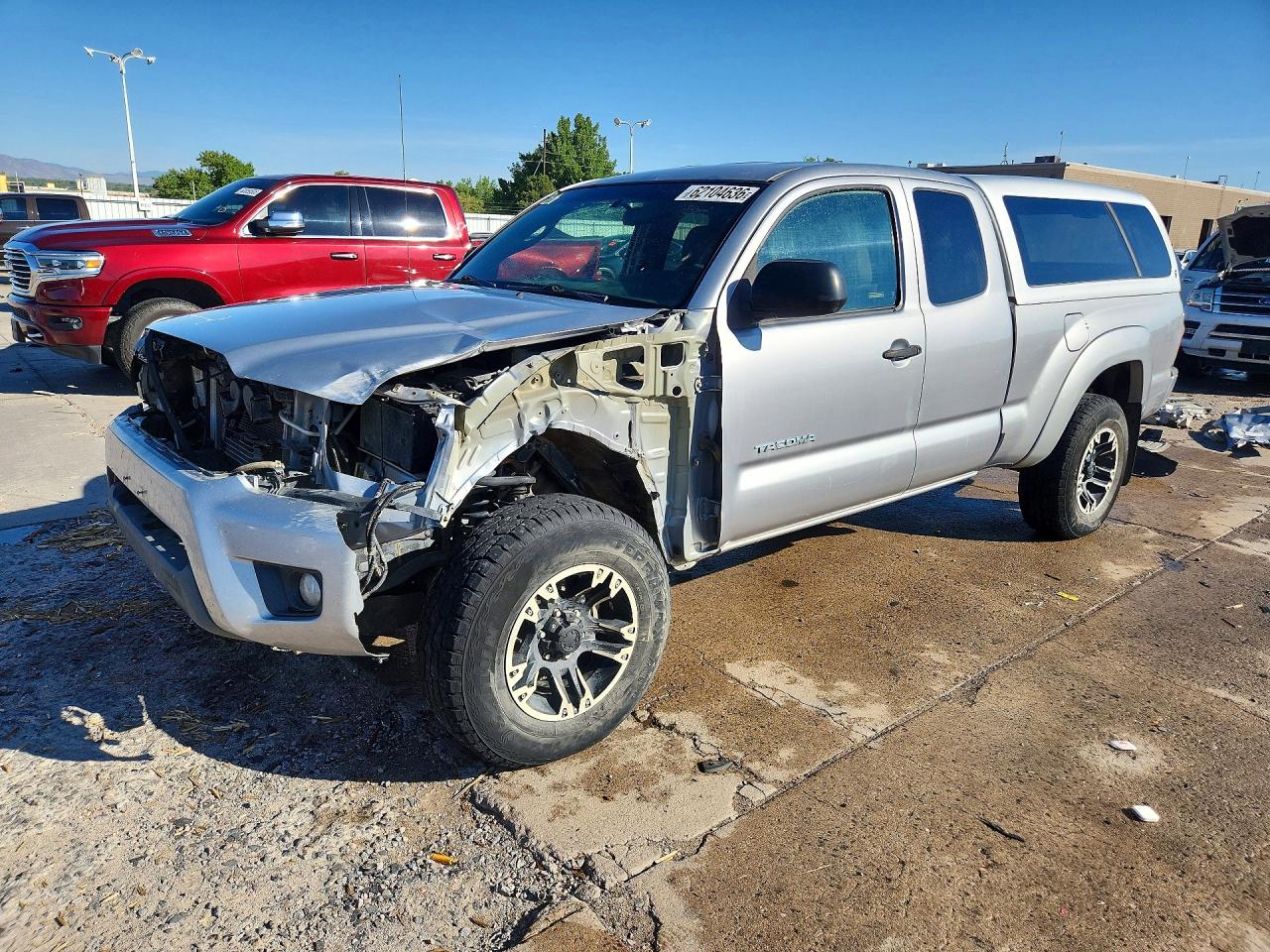 2014 Toyota Tacoma V6 Silver vin: 5TFUU4EN5EX084753