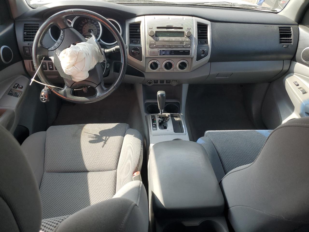 2011 Toyota Tacoma Access Cab White vin: 5TFUU4EN6BX010477