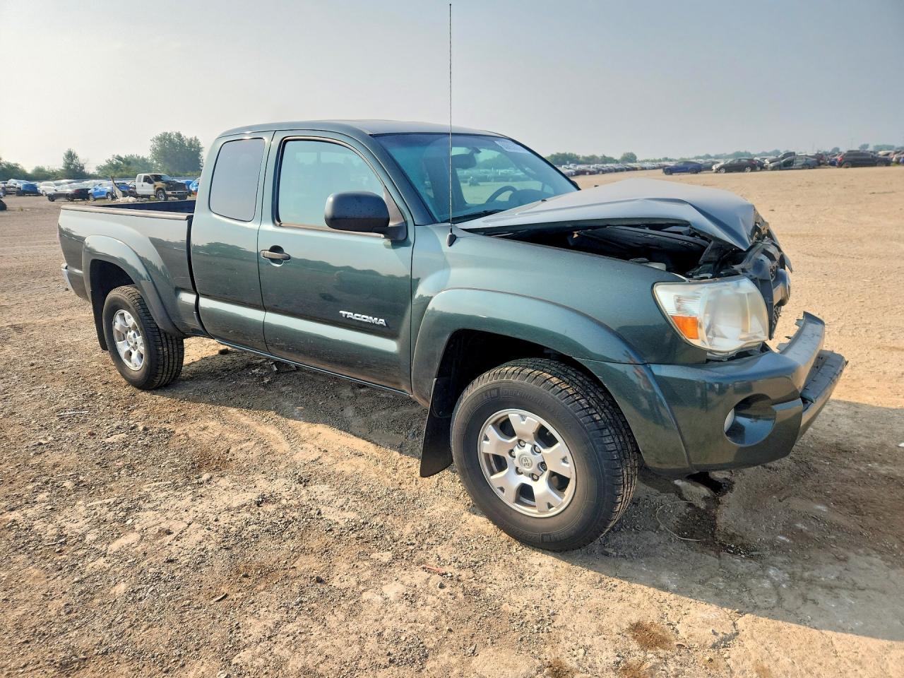 2011 Toyota Tacoma Access Cab Green vin: 5TFUU4EN6BX011628