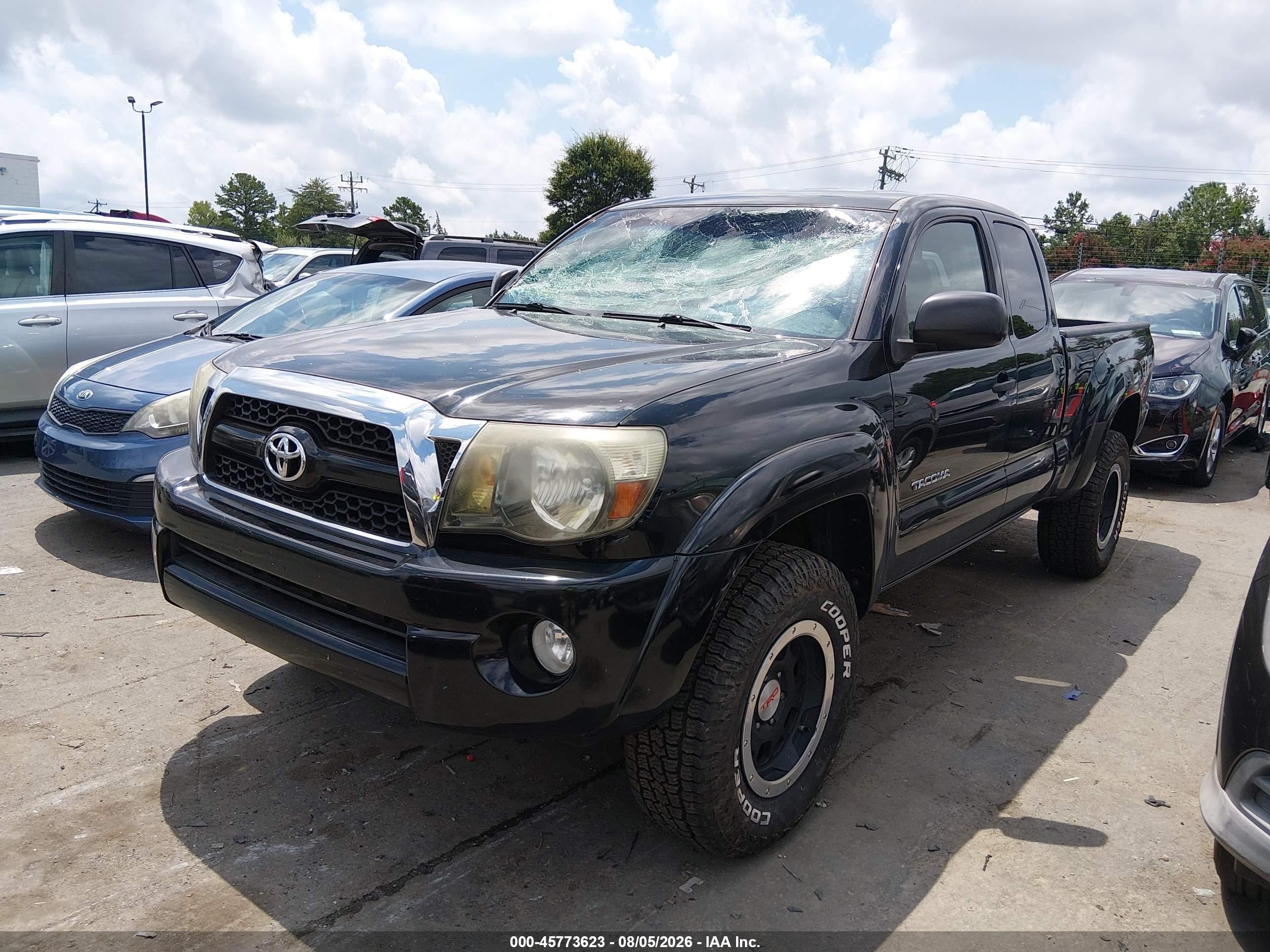 2011 Toyota Tacoma Base V6 Black vin: 5TFUU4EN6BX015680