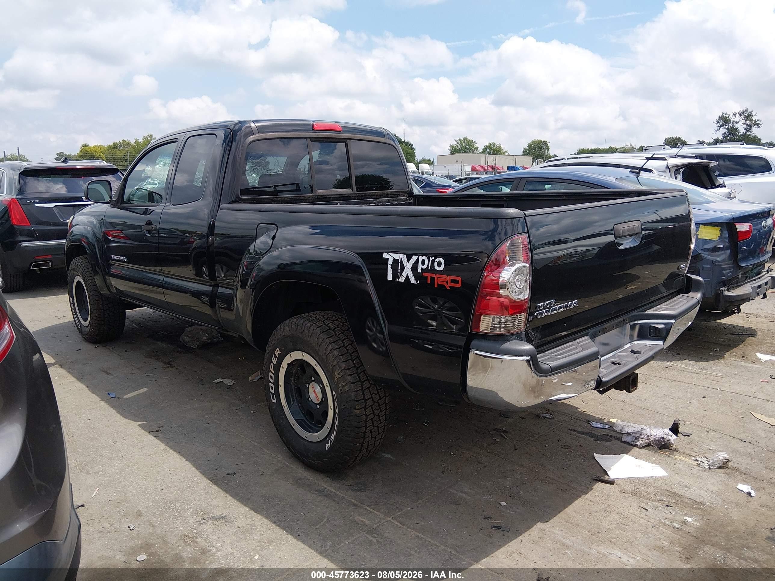 2011 Toyota Tacoma Base V6 Black vin: 5TFUU4EN6BX015680