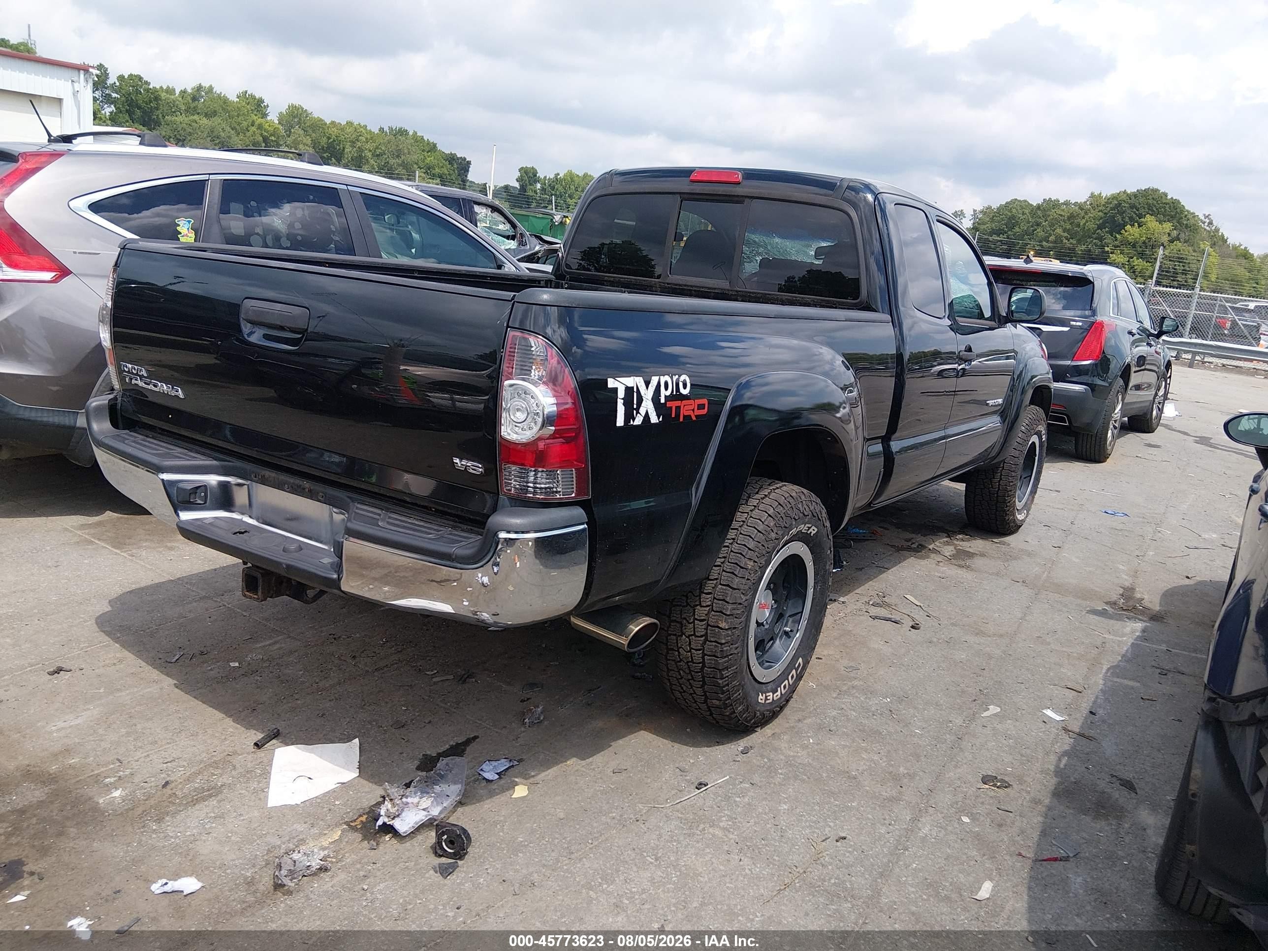 2011 Toyota Tacoma Base V6 Black vin: 5TFUU4EN6BX015680