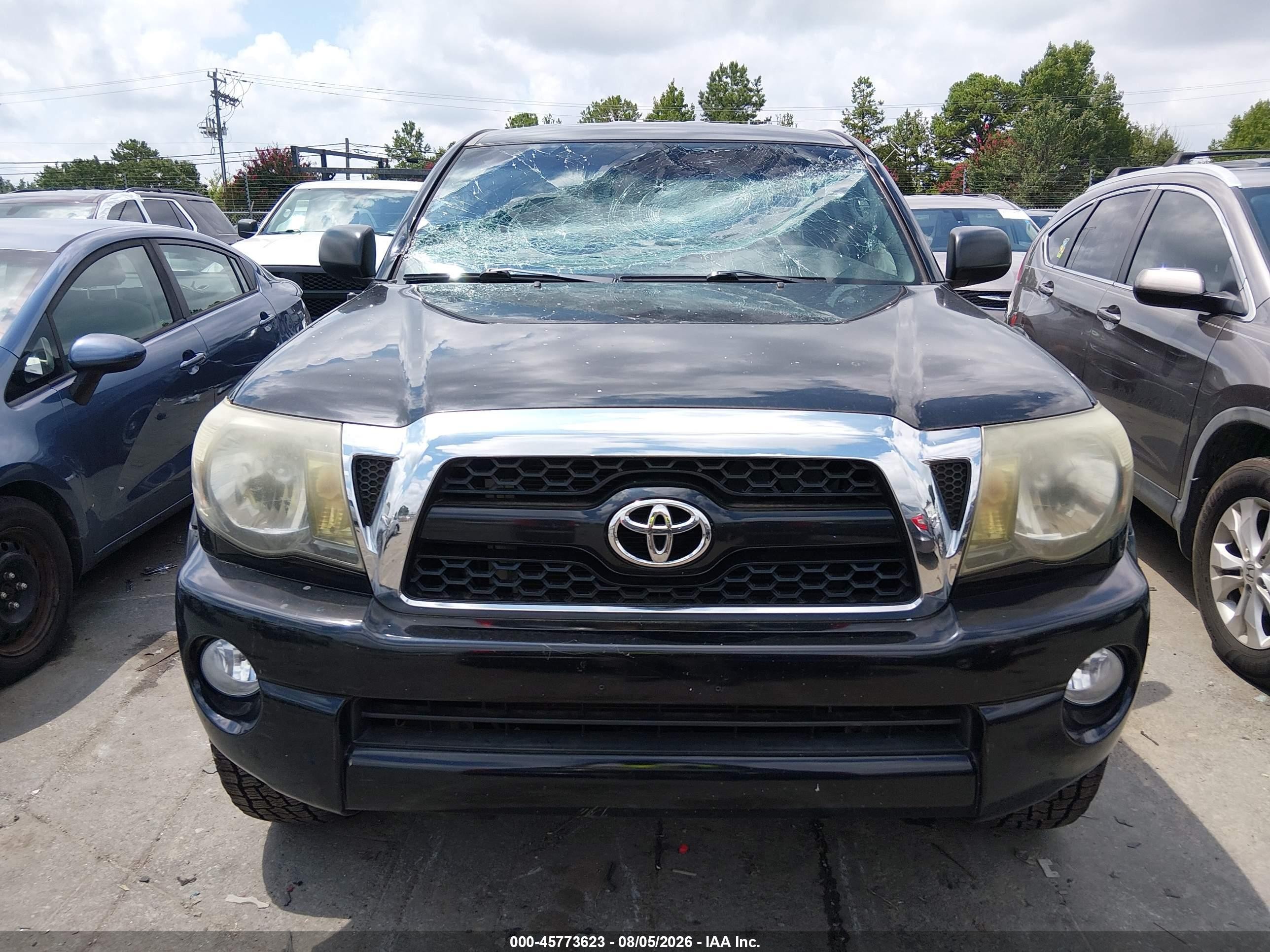 2011 Toyota Tacoma Base V6 Black vin: 5TFUU4EN6BX015680