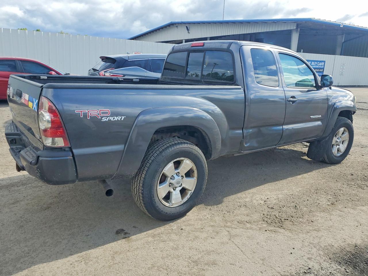 2011 Toyota Tacoma Access Cab Gray vin: 5TFUU4EN6BX022077