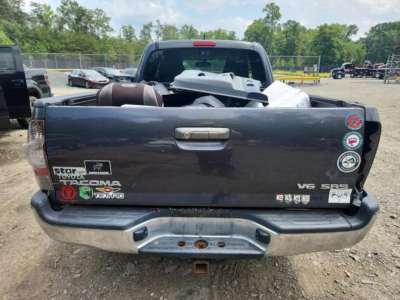 2012 Toyota Tacoma V6 Gray vin: 5TFUU4EN6CX032092